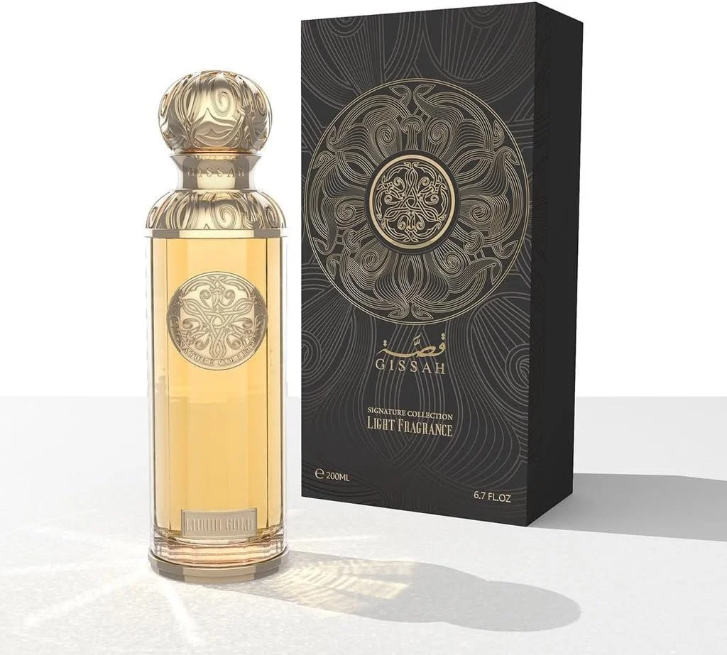عطر ادو پرفیوم унисекс طلای مایع گیساه - 200 میلی لیتر / عطر شرقی چوبی با ماندگاری طولانی برای مردان و زنان