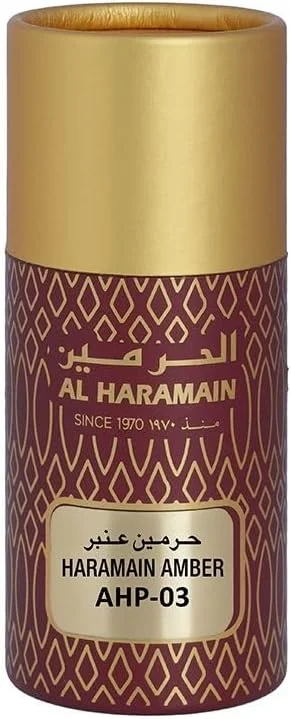 عطر روغنی کنستانتره عنبر الحرمین - 12 میلی لیتر | عطر بدون الکل унисекс با رایحه گل رز، یاس، عنبر و چوب صندل | رایحه شرقی ماندگار برای مردان و زنان