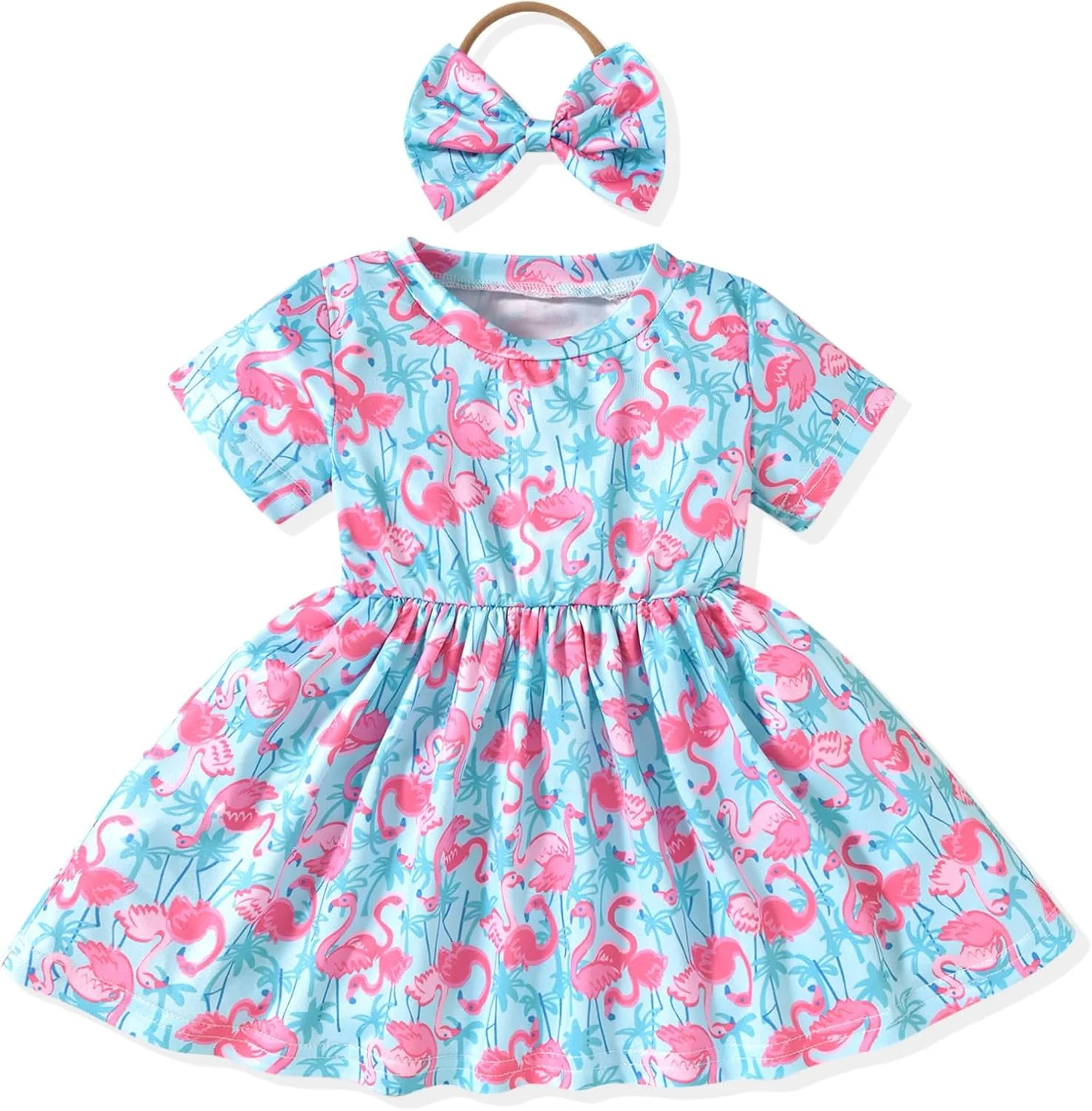 لباس تونیک دخترانه Unutiylo برای نوزادان، لباس مهمانی دخترانه، لباس تعطیلات غیر رسمی 0-24 ماهه لباس تونیک دخترانه Unutiylo برای نوزادان، لباس مهمانی دخترانه، لباس تعطیلات غیر رسمی 0-24 ماهه