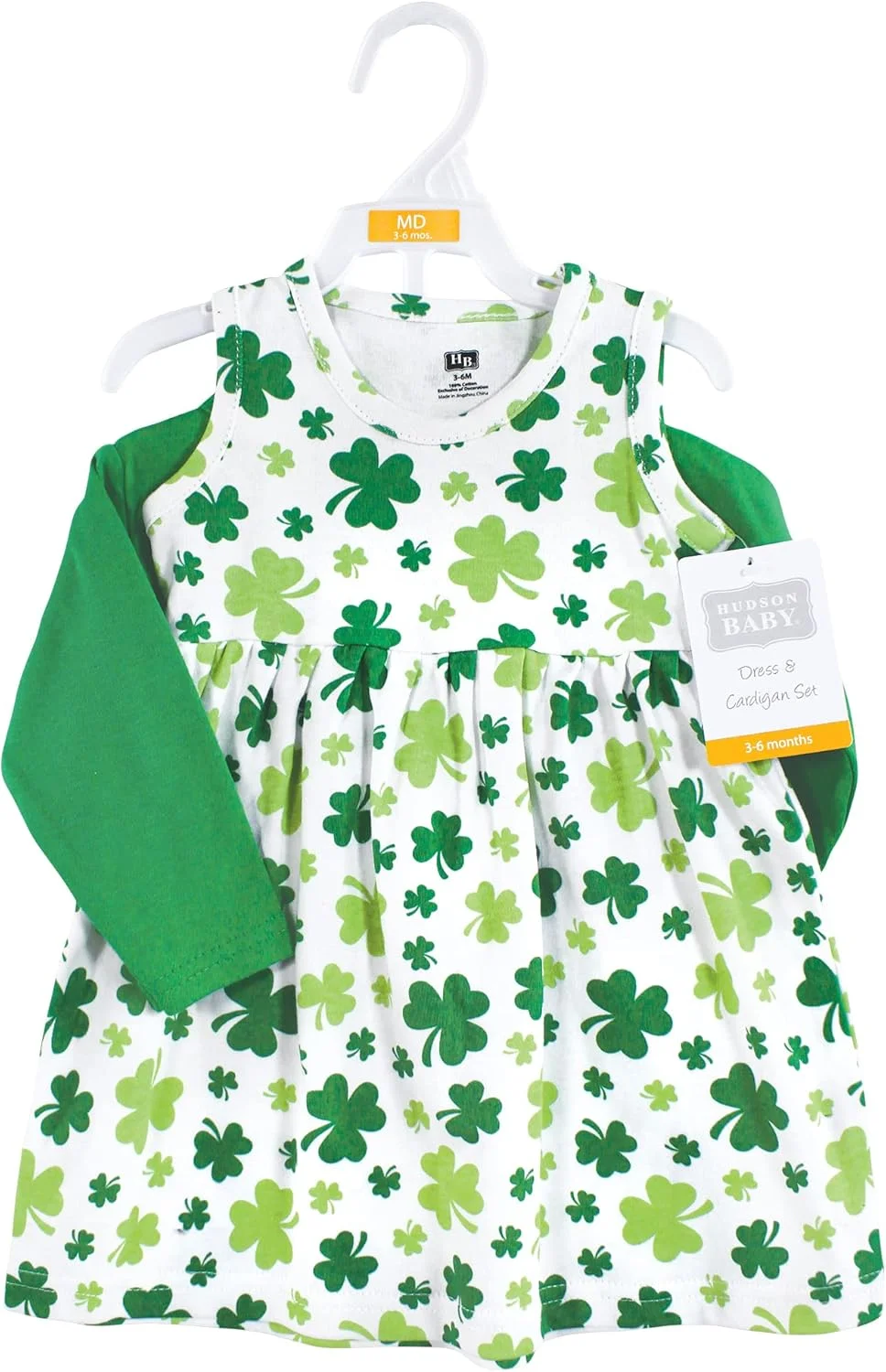 ست پیراهن و ژاکت دخترانه نوزادی Hudson Baby، پنبه ای