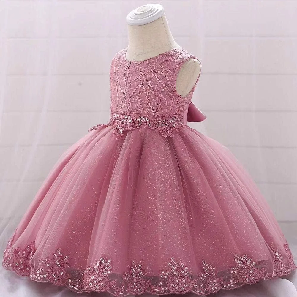 BestGift لباس نوزاد دخترانه توری سفید، لباس های غسل تعمید برای دختران، لباس عروسی جشن تولد 1 سالگی کودک BestGift لباس نوزاد دخترانه توری سفید، لباس های غسل تعمید برای دختران، لباس عروسی جشن تولد 1 سالگی کودک