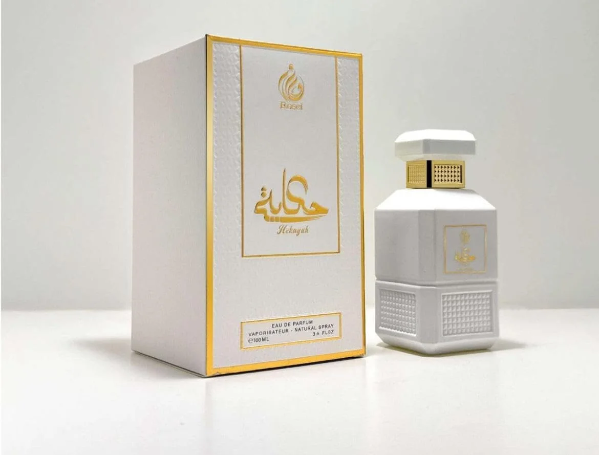 ادکلن حکایه، اسپری طبیعی، 100 میلی لیتر، عطر لوکس سفید و طلایی