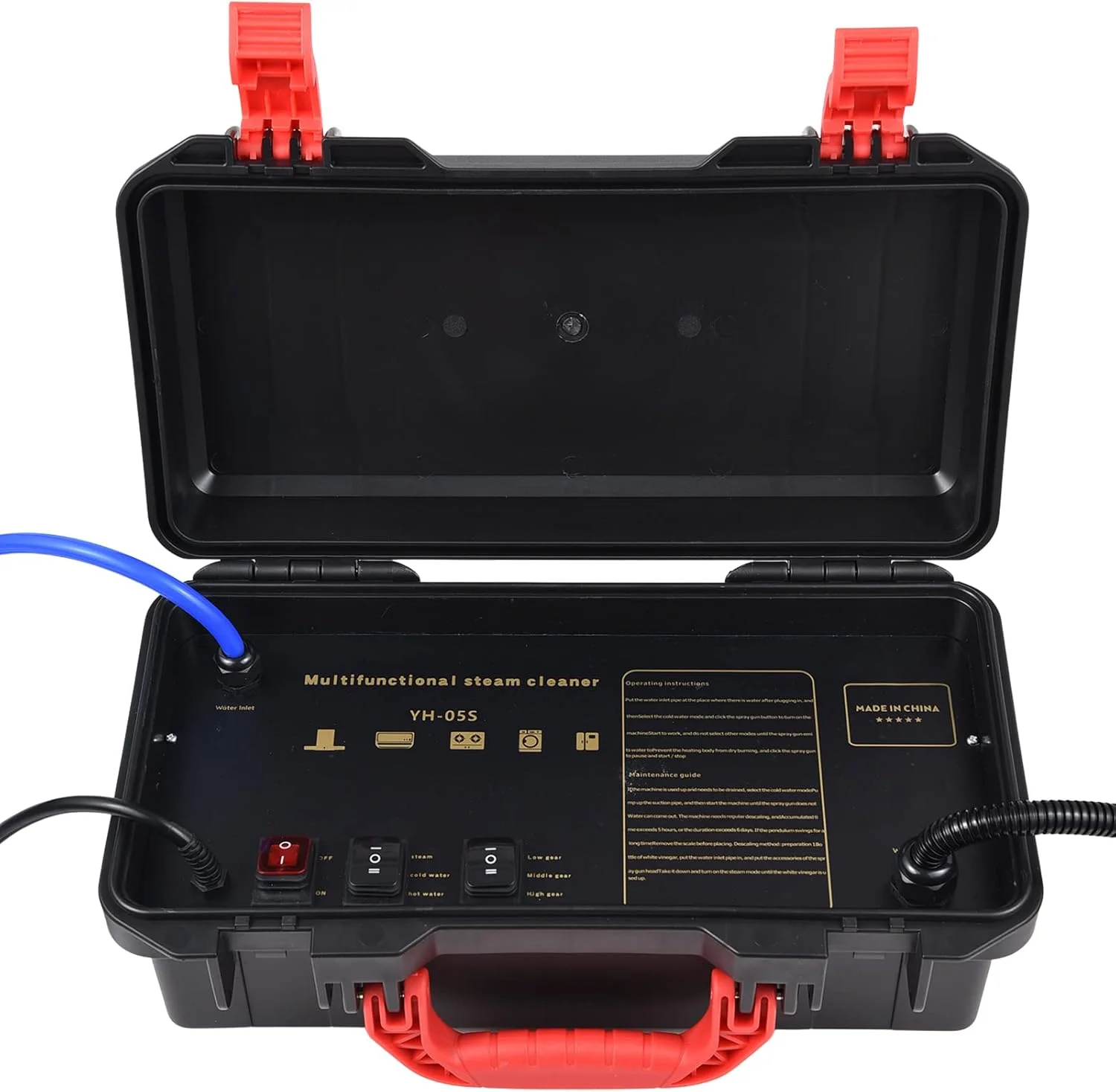 دستگاه بخارشوی Eacam 3500W فشار قوی، دستی، بدون مخزن، دمای بالا، قابل حمل، برقی، مناسب برای تمیز کردن آشپزخانه، حمام، کف، و دیتیلینگ خودرو دستگاه بخارشوی Eacam 3500W فشار قوی، دستی، بدون مخزن، دمای بالا، قابل حمل، برقی، مناسب برای تمیز کردن آشپزخانه، حمام، کف، و دیتیلینگ خودرو