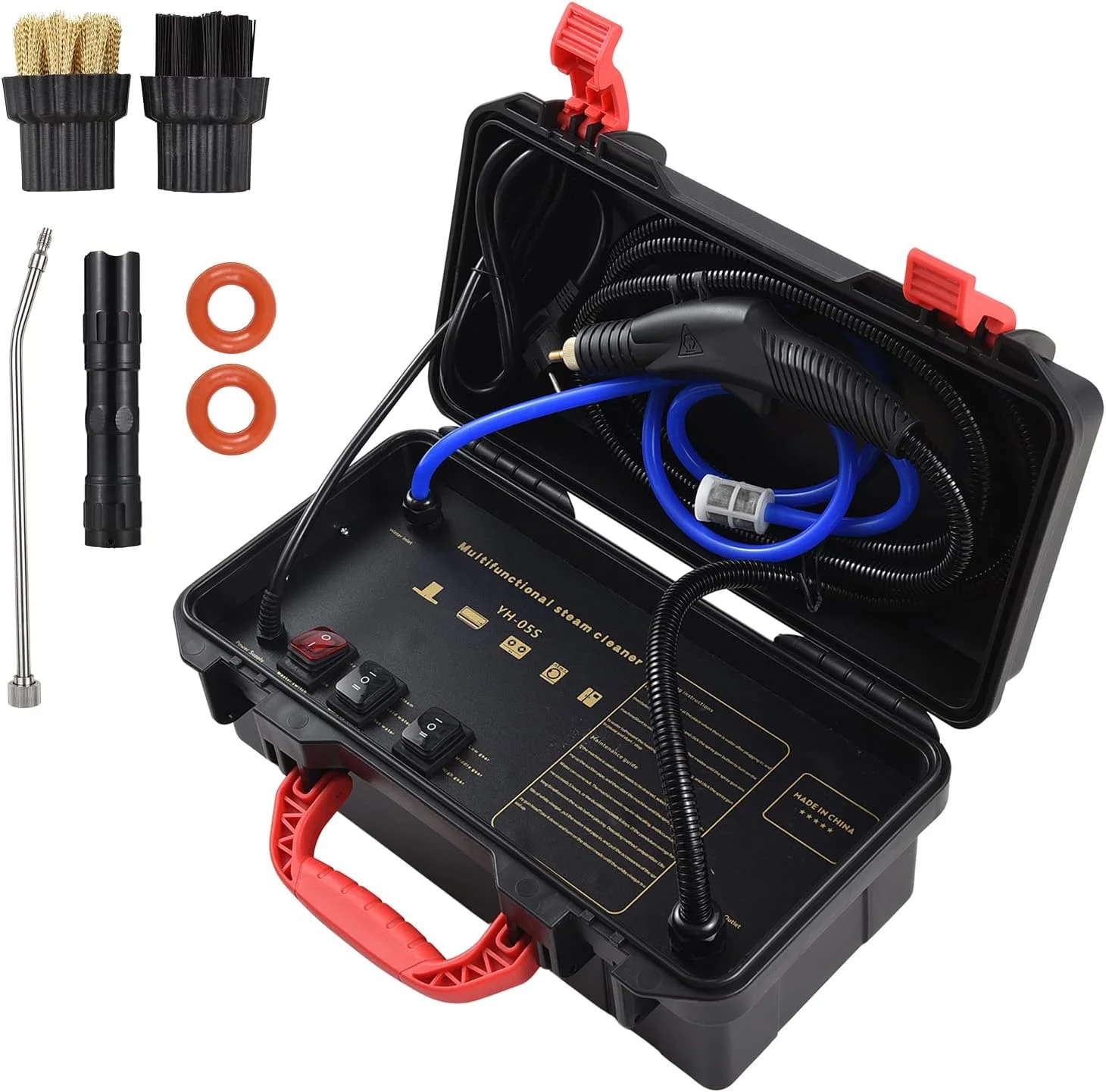 دستگاه بخارشوی Eacam 3500W فشار قوی، دستی، بدون مخزن، دمای بالا، قابل حمل، برقی، مناسب برای تمیز کردن آشپزخانه، حمام، کف، و دیتیلینگ خودرو دستگاه بخارشوی Eacam 3500W فشار قوی، دستی، بدون مخزن، دمای بالا، قابل حمل، برقی، مناسب برای تمیز کردن آشپزخانه، حمام، کف، و دیتیلینگ خودرو