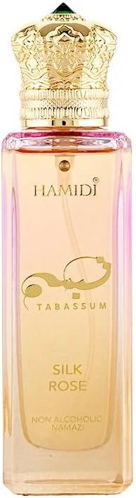 ادو پرفیوم زنانه/مردانه حمیدی تبسم رز ابریشمی - 50 میلی لیتر، عطری شرقی و غیر الکلی