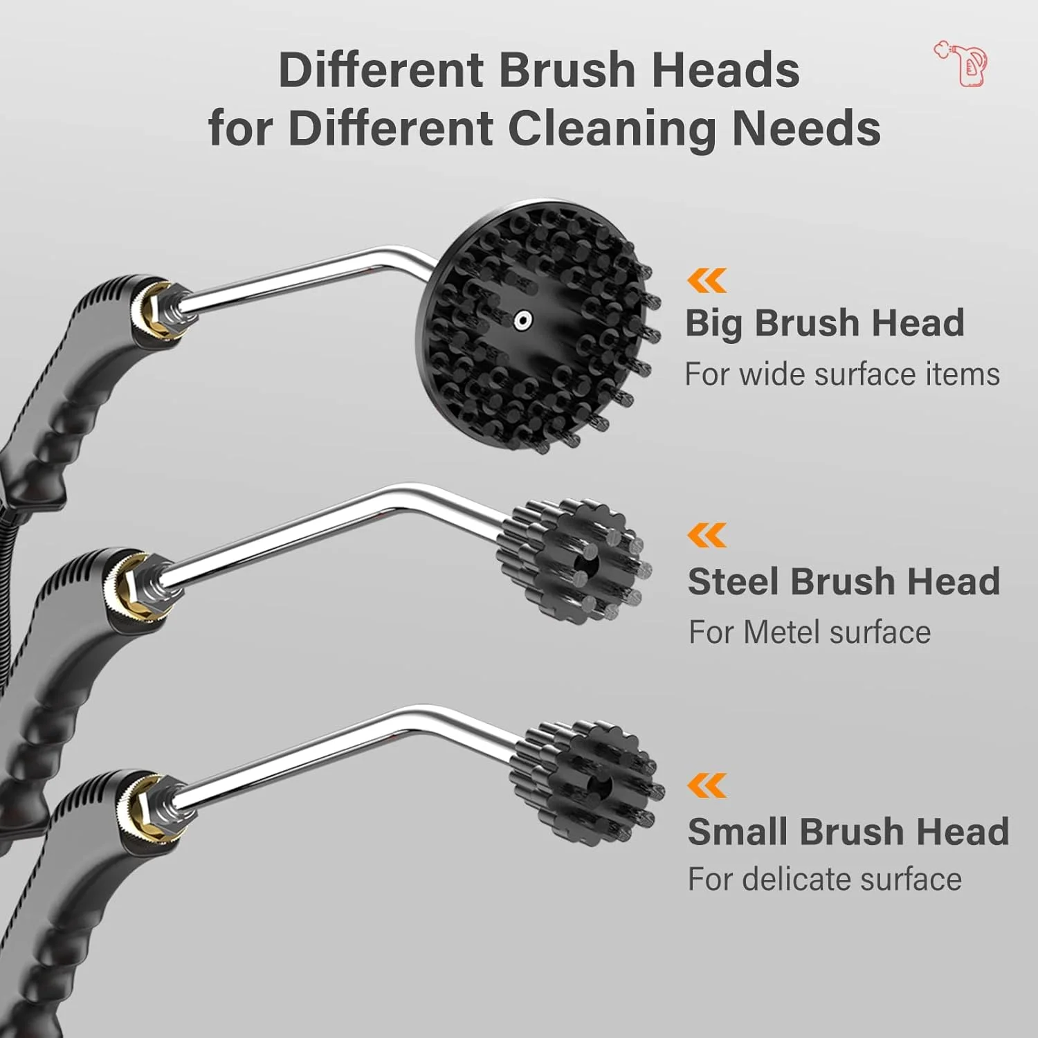 دستگاه بخارشوی دستی قابل حمل 2500 واتی Eacam با فشار بالا و دمای بالا به همراه برس برای تمیز کردن آشپزخانه، مبلمان، حمام و خودرو دستگاه بخارشوی دستی قابل حمل 2500 واتی Eacam با فشار بالا و دمای بالا به همراه برس برای تمیز کردن آشپزخانه، مبلمان، حمام و خودرو