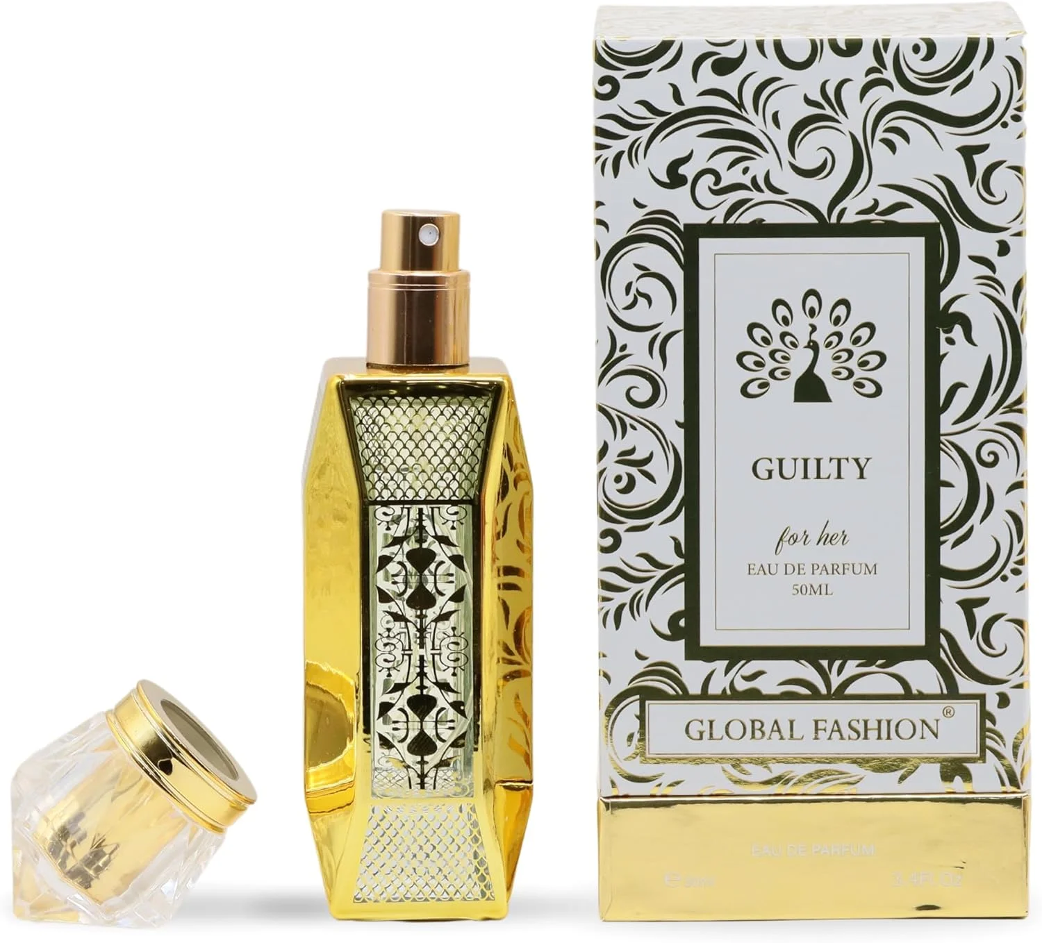 ادو پرفیوم زنانه گلوبال فشن مدل Elegant Bloom حجم 50 میلی لیتر - رایحه گلی و شرقی، ماندگاری طولانی، عطر روزانه، عطر 50 میلی لیتری EDP، رایحه آماده هدیه برای خانم ها، ایده آل برای همه مناسبت ها (Guilty)