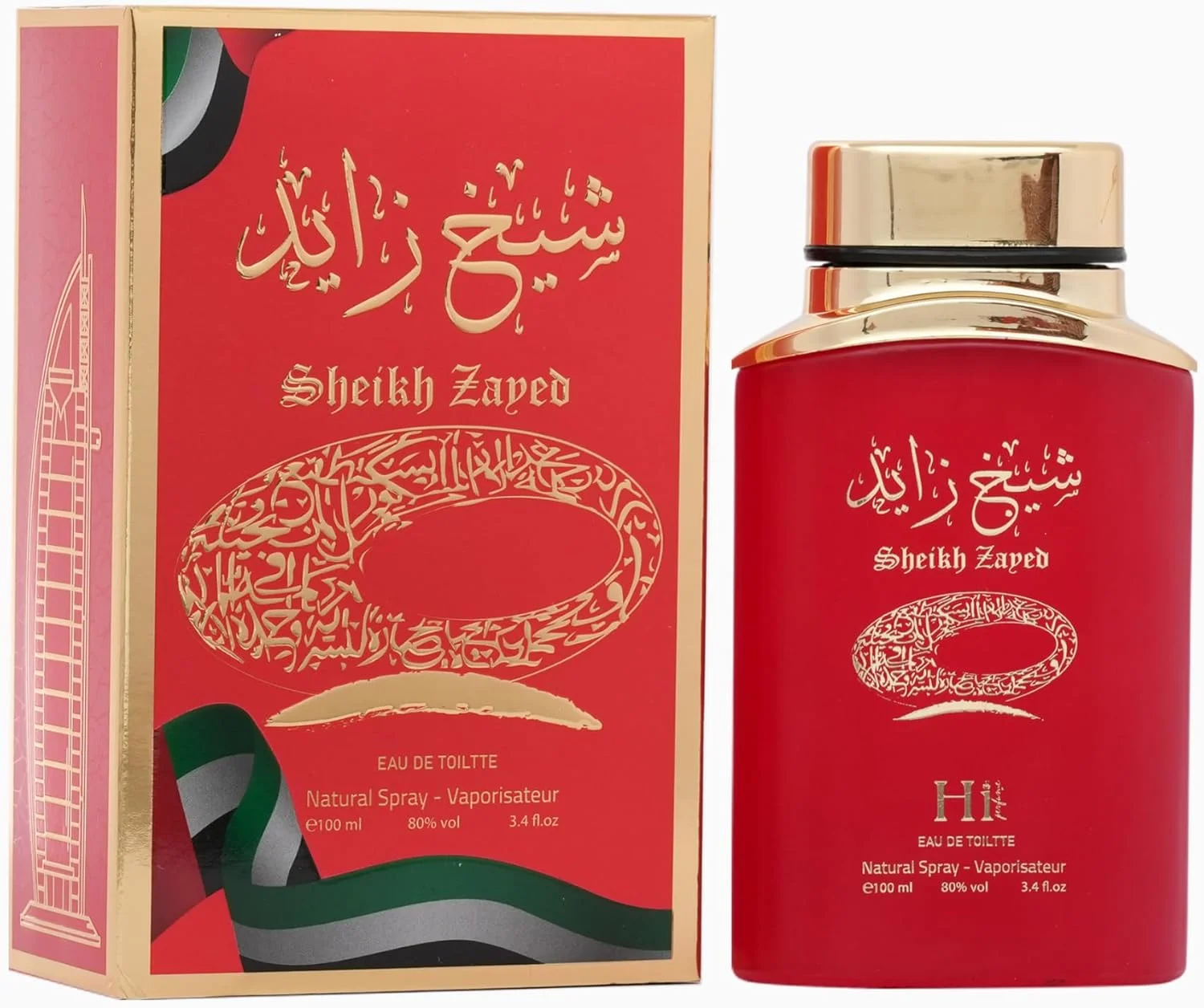 ادکلن زنانه HI PERFUME SHEIKH ZAYED قرمز 100 میلی لیتر