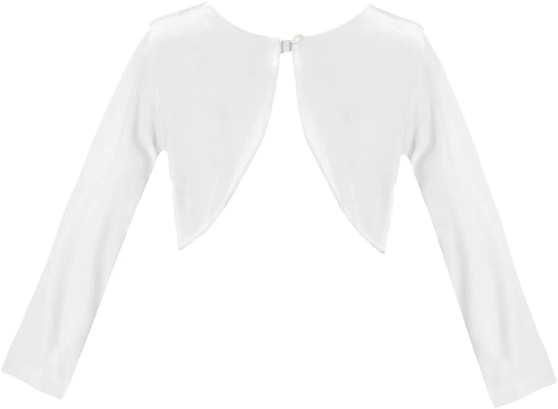 آکی_درس لباس زمستانی دخترانه بچه گانه ژاکت بافتنی شیک ژاکت مخملی سفید 14 C825