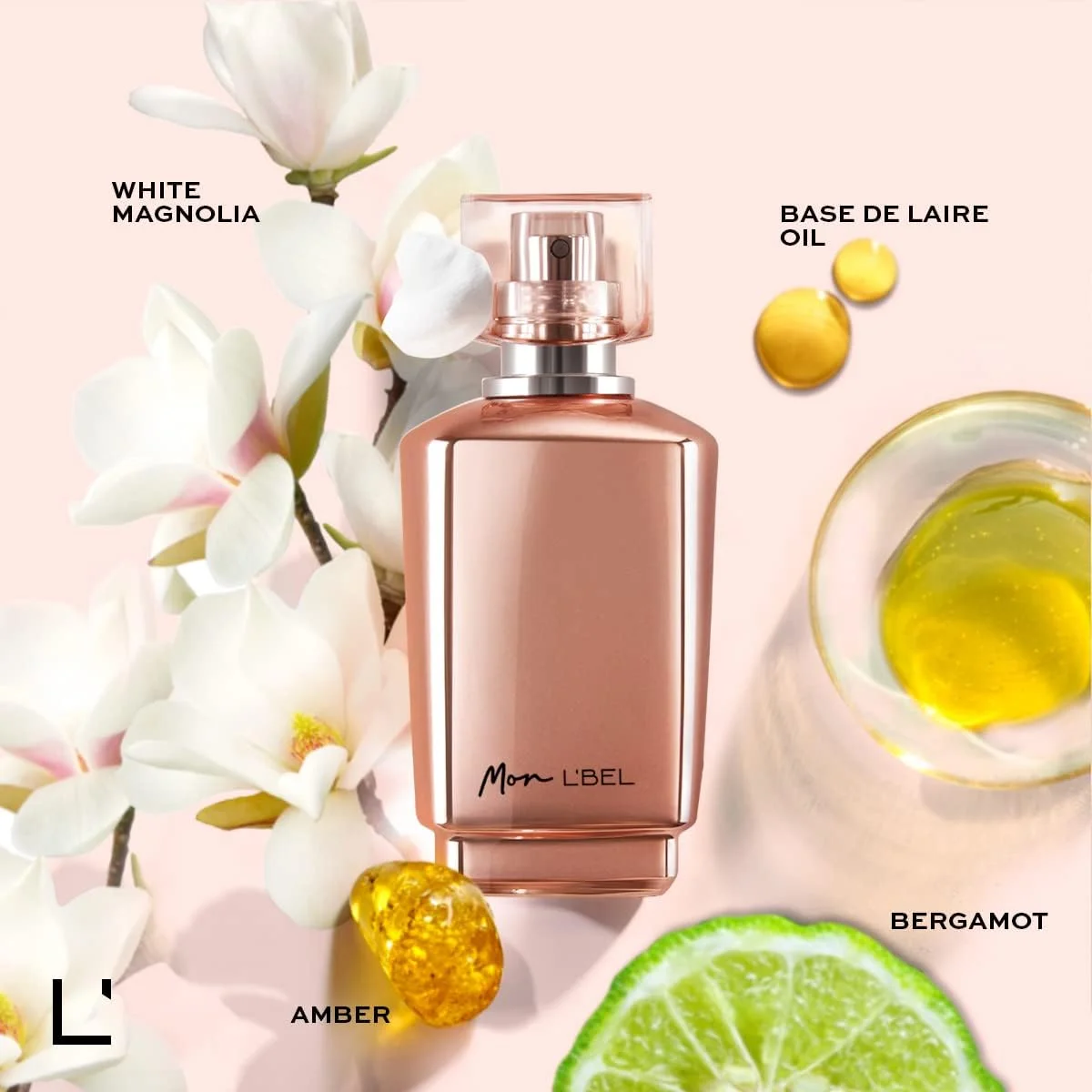 ادکلن زنانه L'BEL - Mon L'Bel حجم 40 میلی لیتر، عطر زنانه، با رایحه ای تازه، ماندگار و تثبیت شده، خانواده بویایی شرقی شیرین، عطری زنانه ظریف، قوی و با غلظت بالا