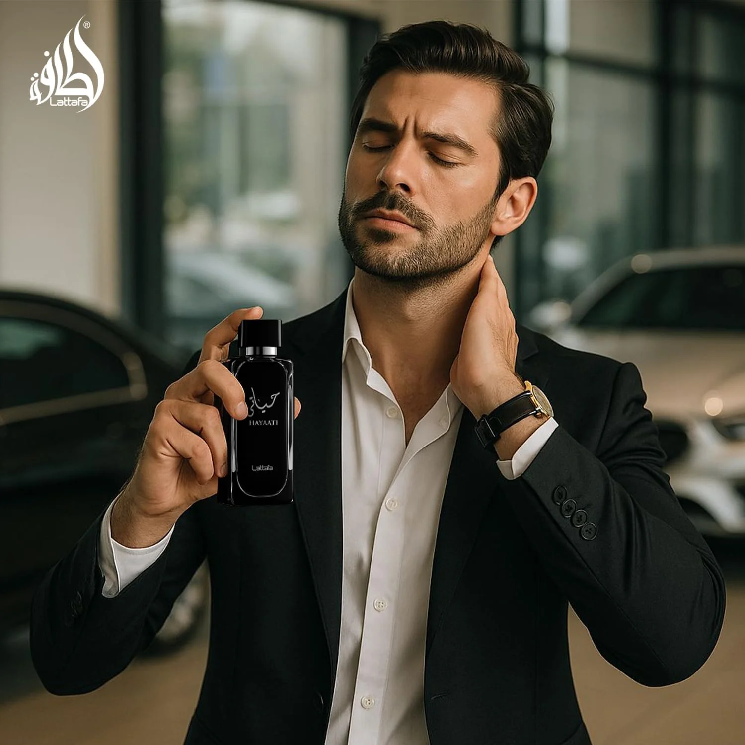 ادکلن унисекс لطافه حیاتی مشکی با ماندگاری طولانی، اسپری ادو پرفیوم مایع، 100 میلی لیتر ادکلن унисекс لطافه حیاتی مشکی با ماندگاری طولانی، اسپری ادو پرفیوم مایع، 100 میلی لیتر