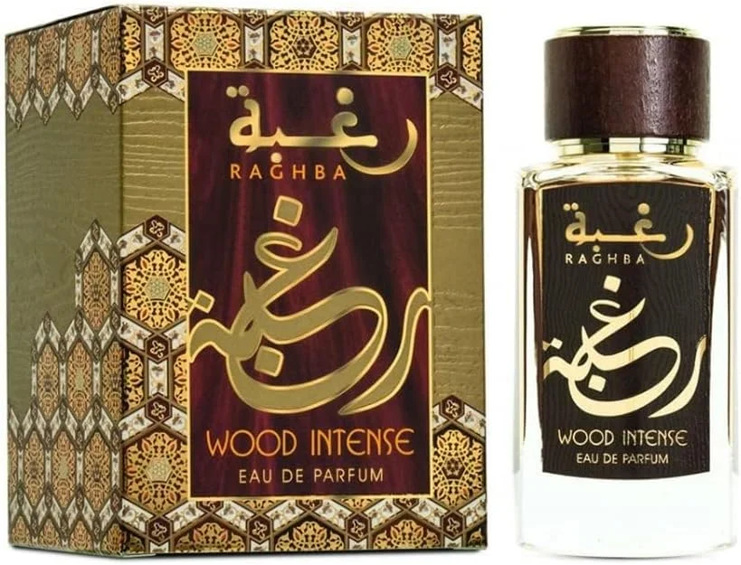 عطر ادکلن لطافه رغبه وود اینتنس با رایحه عود و مشک ماندگار وارداتی مایع ادو پرفیوم унисекс، 100 میلی لیتر