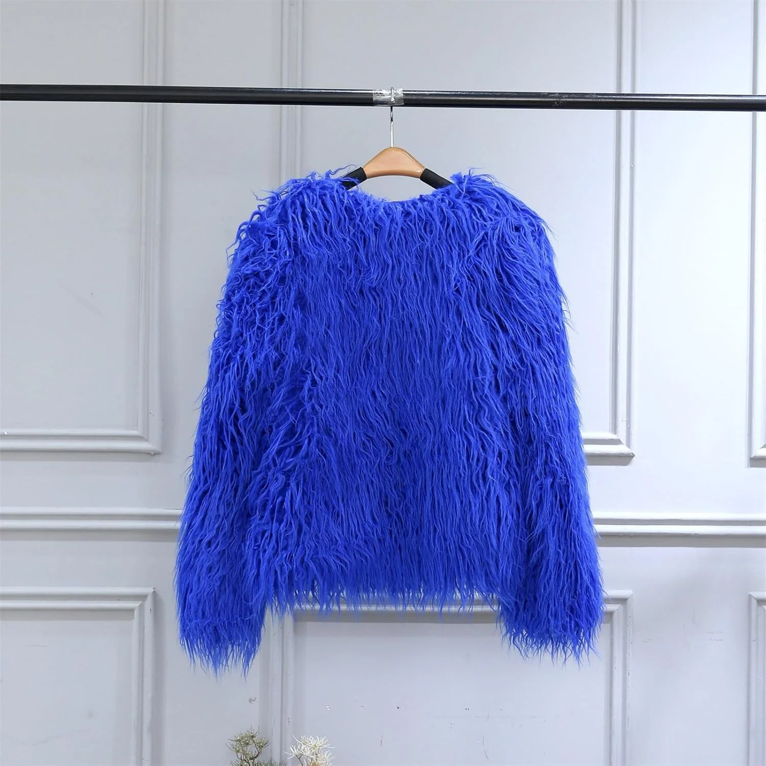 کت زمستانی خز مصنوعی دخترانه 2 تا 10 سال، ژاکت بافتنی آستین بلند گرم و ضخیم