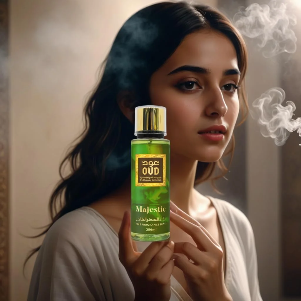 بادی میست مجلل عود لاکچری کالکشن مدل Majestic با رایحه عالی 250 میلی لیتر - رایحه ماندگار، جوهره لوکس دبی - نت های چوبی، گلی و شیرین - ایده آل برای استفاده روزانه به عنوان اسپری بدن یا اسپری مو بادی میست مجلل عود لاکچری کالکشن مدل Majestic با رایحه عالی 250 میلی لیتر - رایحه ماندگار، جوهره لوکس دبی - نت های چوبی، گلی و شیرین - ایده آل برای استفاده روزانه به عنوان اسپری بدن یا اسپری مو
