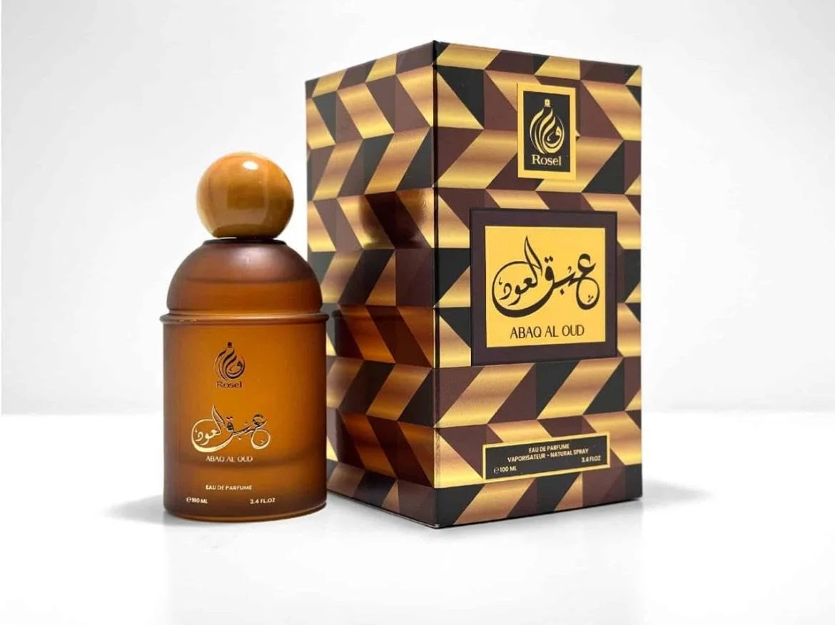 ادکلن روسل عبق العود، اسپری طبیعی، 100 میلی لیتر، قهوه ای و طلایی