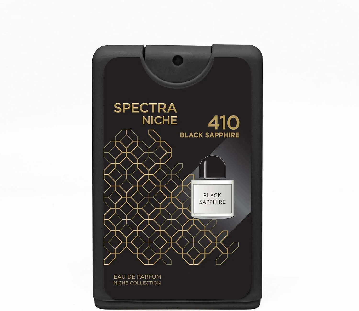 عطر جیبی اسپکترا نیش 410 بلک سافایر EDP унисекс - 18 میلی لیتر عطر جیبی اسپکترا نیش 410 بلک سافایر EDP унисекс - 18 میلی لیتر