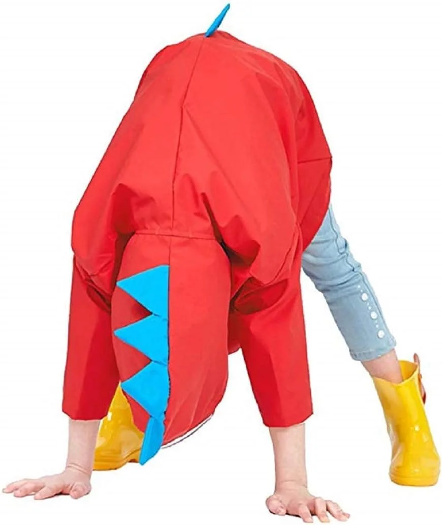 بارانی بچگانه Excefore، بارانی کارتونی کودکان، بارانی قابل استفاده مجدد با کلاه و آستین، شنل بارانی مناسب برای محافظت از کودک شما سایز L
