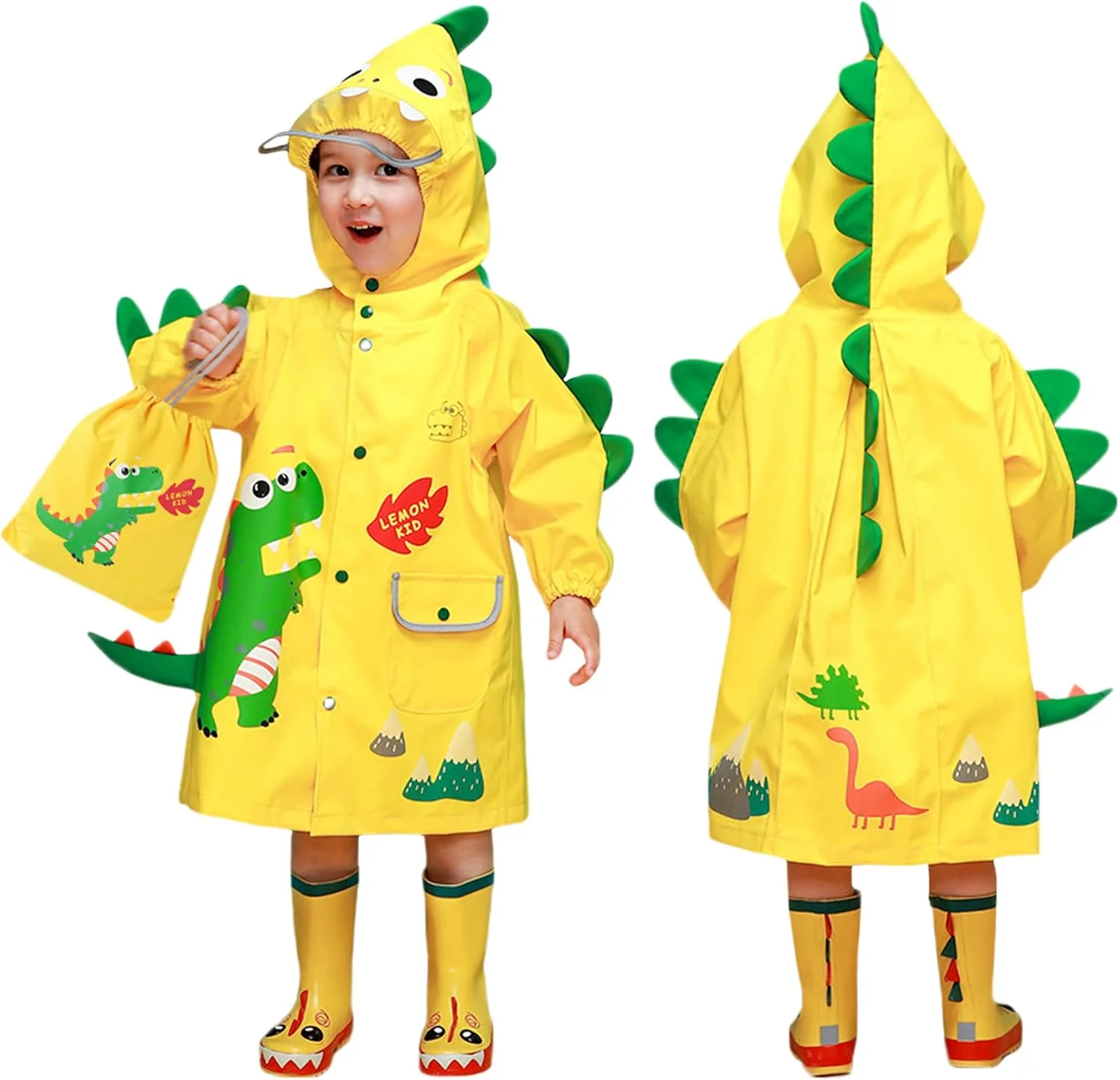 بارانی بچگانه پسرانه دخترانه پانچو بارانی ضد آب ژاکت بارانی کارتونی کودکان 2-8 سال