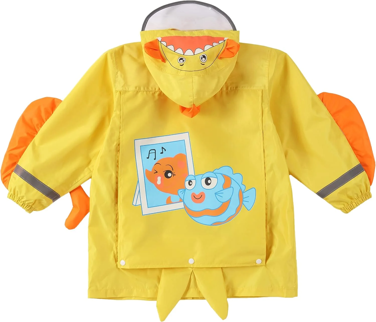 لباس بارانی کودکانه پسرانه دخترانه بارانی پانچو هودی ضد آب کارتونی زیبا ژاکت بارانی بچه گانه 2-10 سال سایز S-L