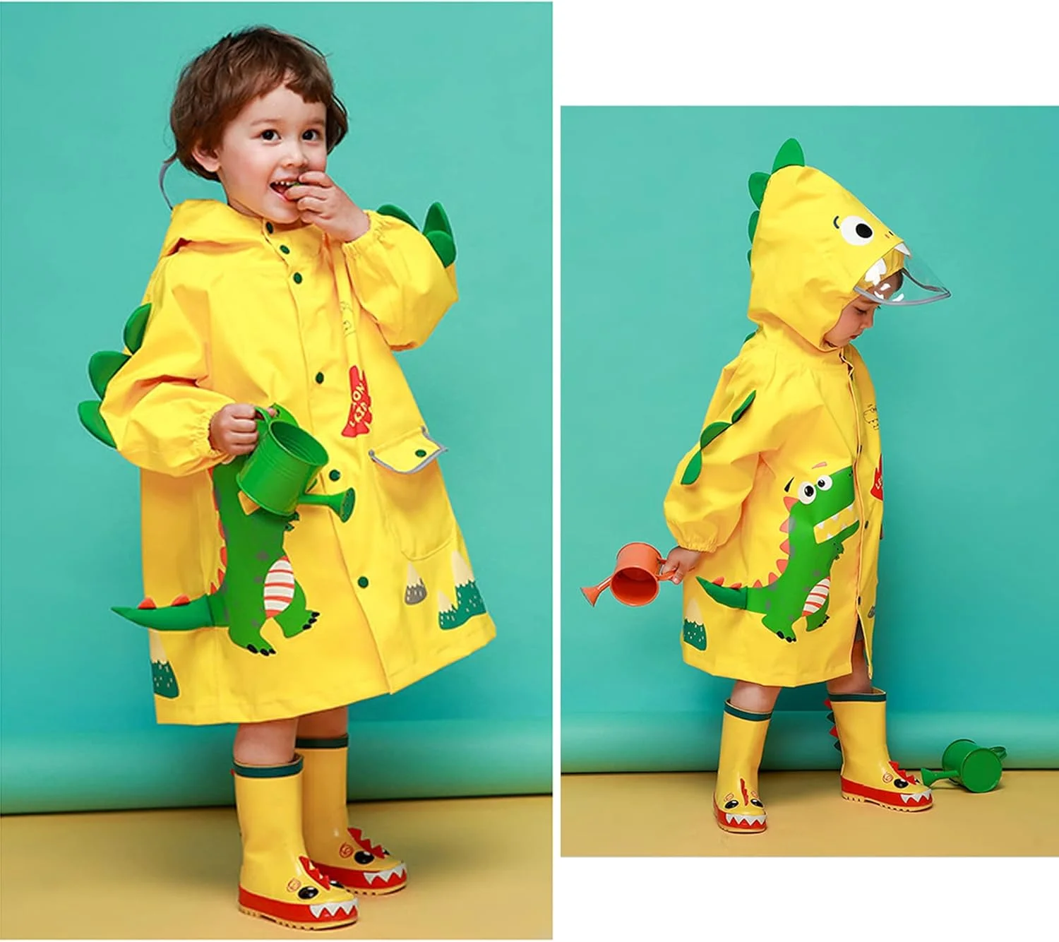 بارانی بچگانه پسرانه دخترانه پانچو بارانی ضد آب ژاکت بارانی کارتونی کودکان 2-8 سال