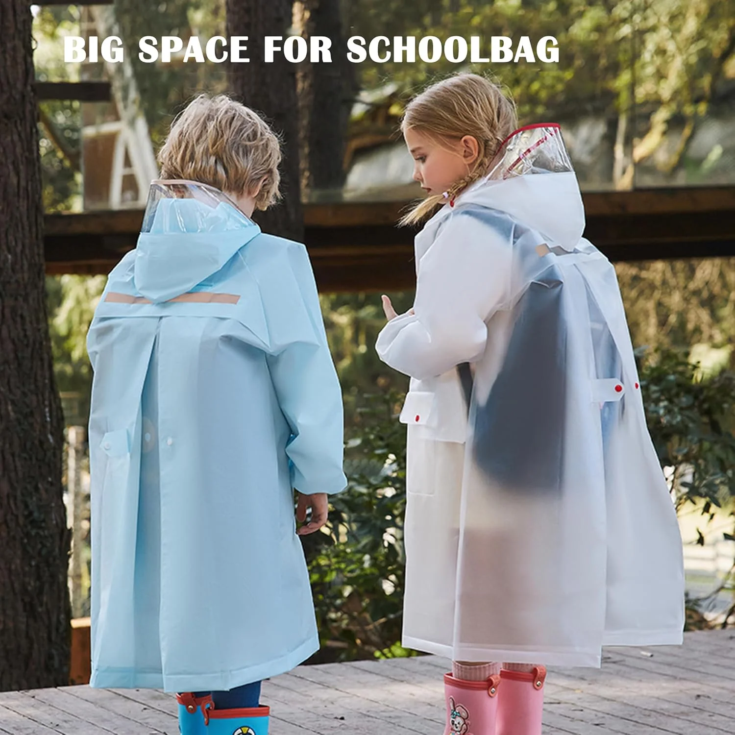 بارانی بچگانه Fewlby مناسب دختران و پسران، بارانی سبک وزن ضد آب، ژاکت بارانی بچگانه، لباس بارانی کودک نوپا سایز L-4XL