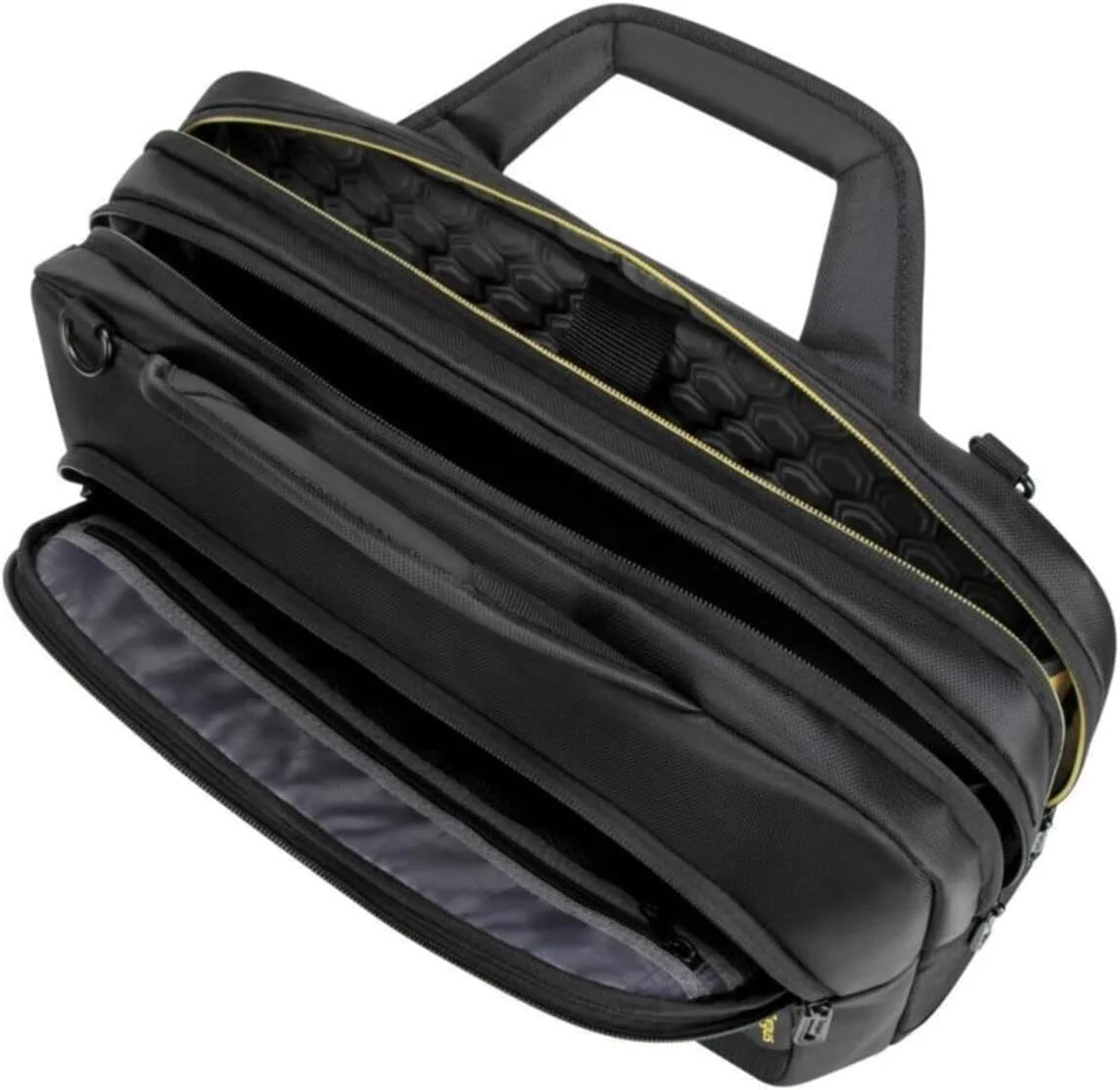 کیف لپ تاپ تارگوس CityGear Topload، مناسب برای حرفه ای های کسب و کار و اداری، دارای محفظه چند منظوره، پد راحت، سیستم محافظت Dome، بند اتصال به ترولی، 15-17.3 اینچ - مشکی کیف لپ تاپ تارگوس CityGear Topload، مناسب برای حرفه ای های کسب و کار و اداری، دارای محفظه چند منظوره، پد راحت، سیستم محافظت Dome، بند اتصال به ترولی، 15-17.3 اینچ - مشکی