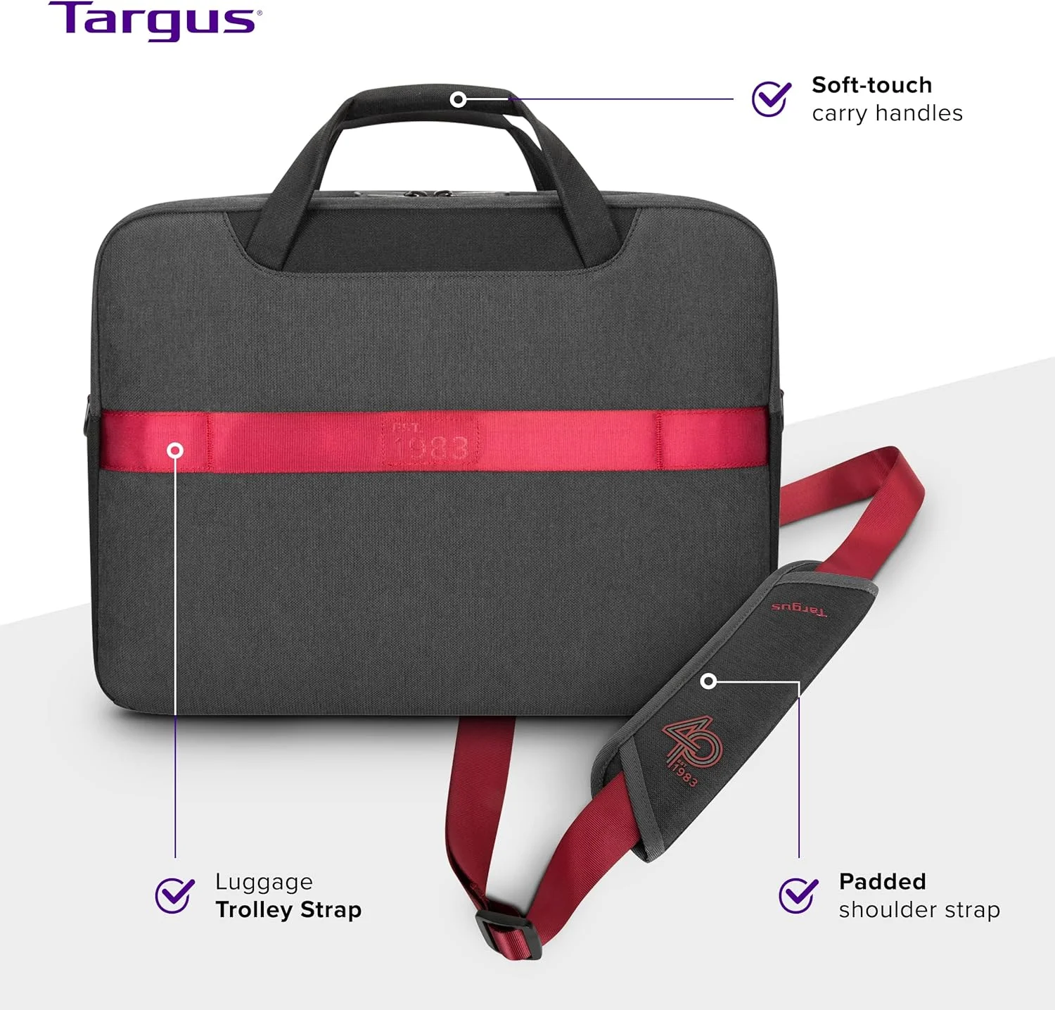 کیف دستی تارگوس، خاکستری، خاکستری