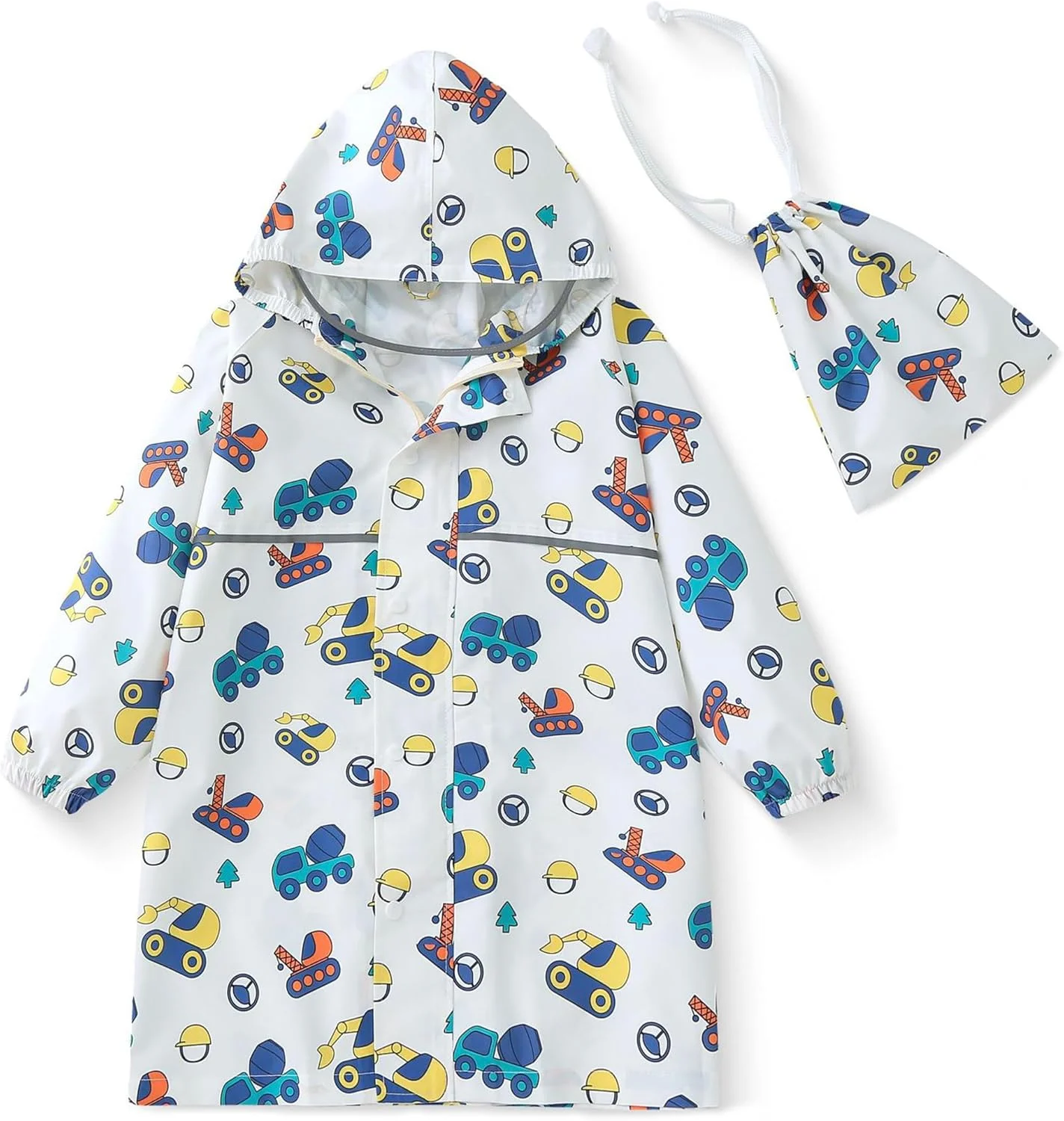بارانی کودکانه Fewlby، پانچو بارانی ضد آب پسرانه و دخترانه، ژاکت بارانی بچه گانه، لباس بارانی بچه گانه سایز S-2XL