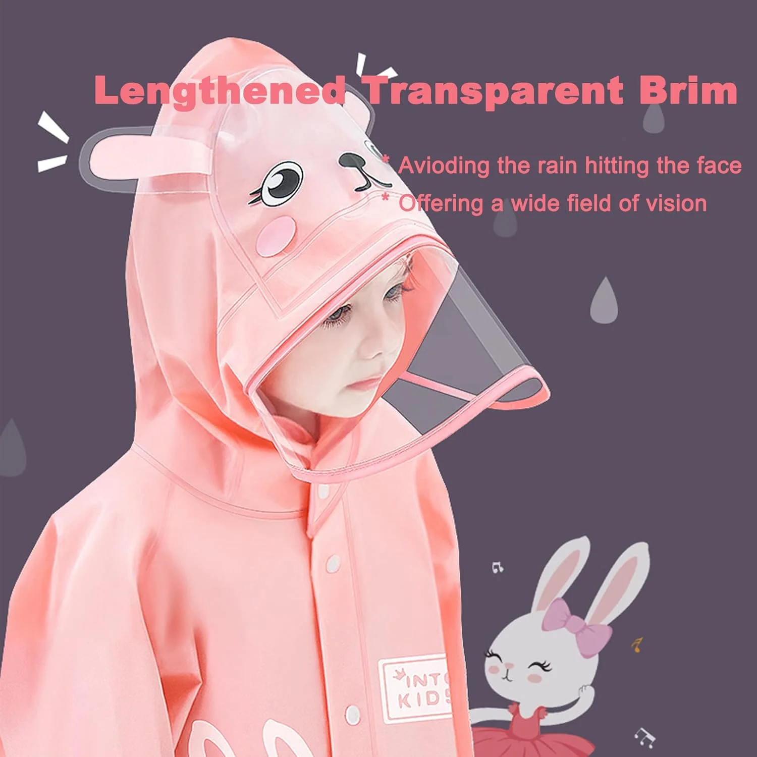 بارانی بچگانه پسرانه دخترانه پانچو بارانی ژاکت ضد آب کودکانه لباس بارانی کارتونی کودکان سایز S-2XL