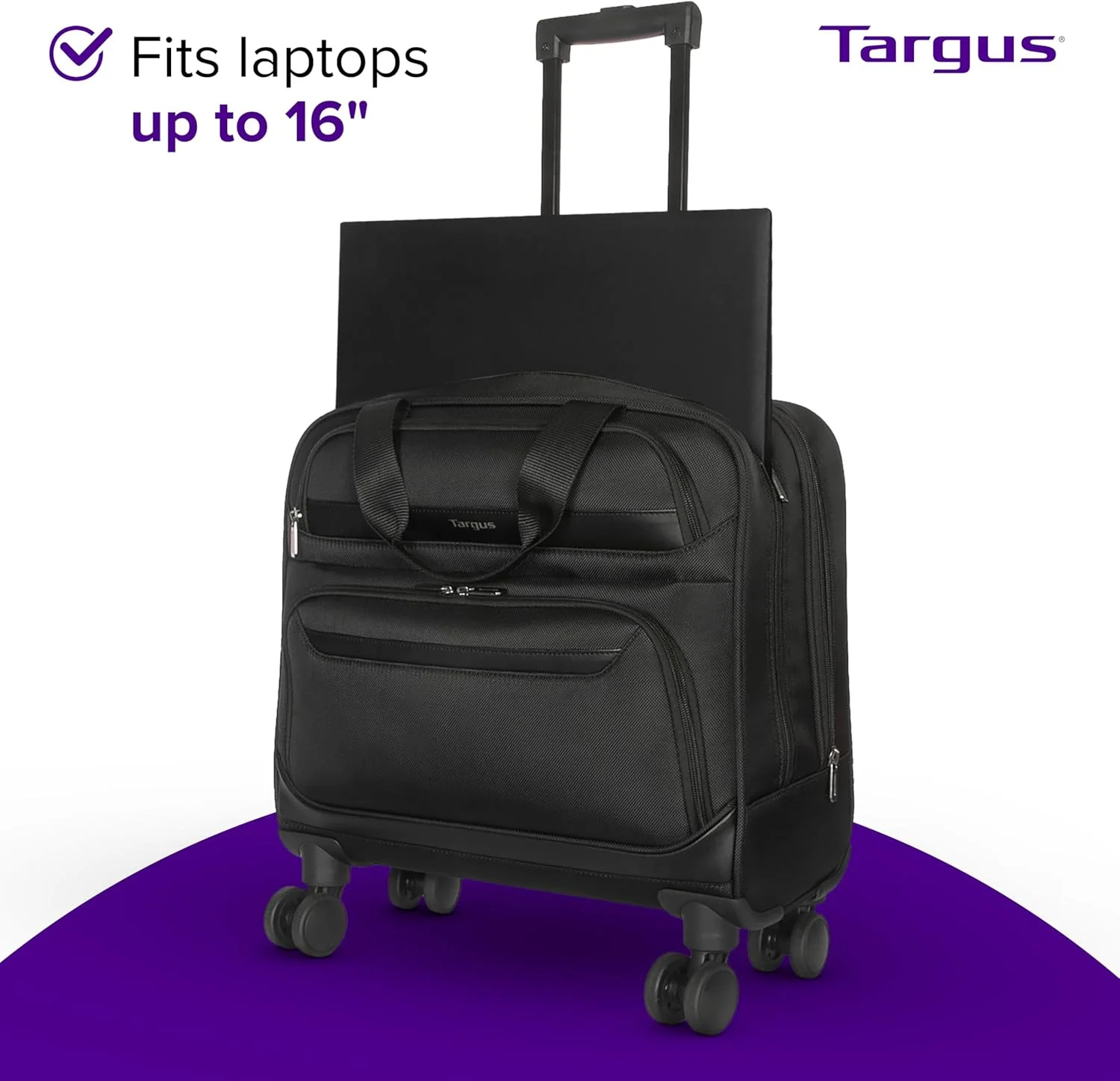 کیف چرخدار تارگوس مدل CityGear مناسب برای لپ تاپ های 15 تا 17.3 اینچی
