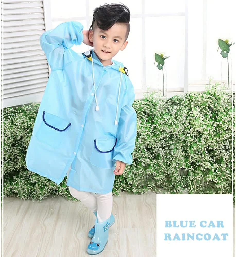 ژاکت بارانی کارتونی ELECDON بچگانه پسرانه دخترانه پانچو بارانی کلاه دار بارانی شفاف برای فعالیت های خارج از منزل ضد آب بادگیر