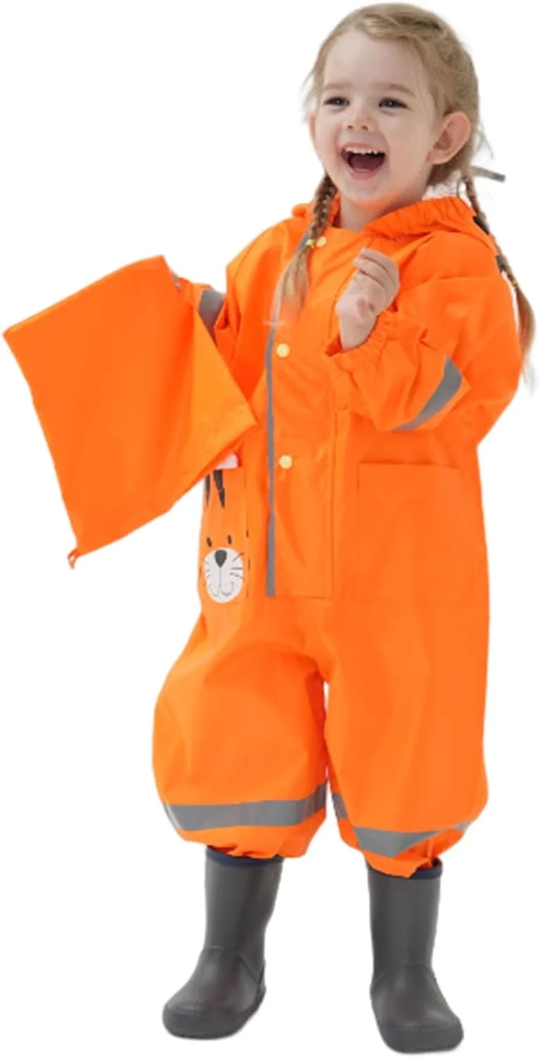 بارانی کودکانه Fouyada، ست بارانی با کلاه، ضد آب برای کودکان پسر و دختر، ژاکت بارانی کودکانه، پانچو بارانی کودکانه، طرح کارتونی بامزه بارانی کودکانه Fouyada، ست بارانی با کلاه، ضد آب برای کودکان پسر و دختر، ژاکت بارانی کودکانه، پانچو بارانی کودکانه، طرح کارتونی بامزه