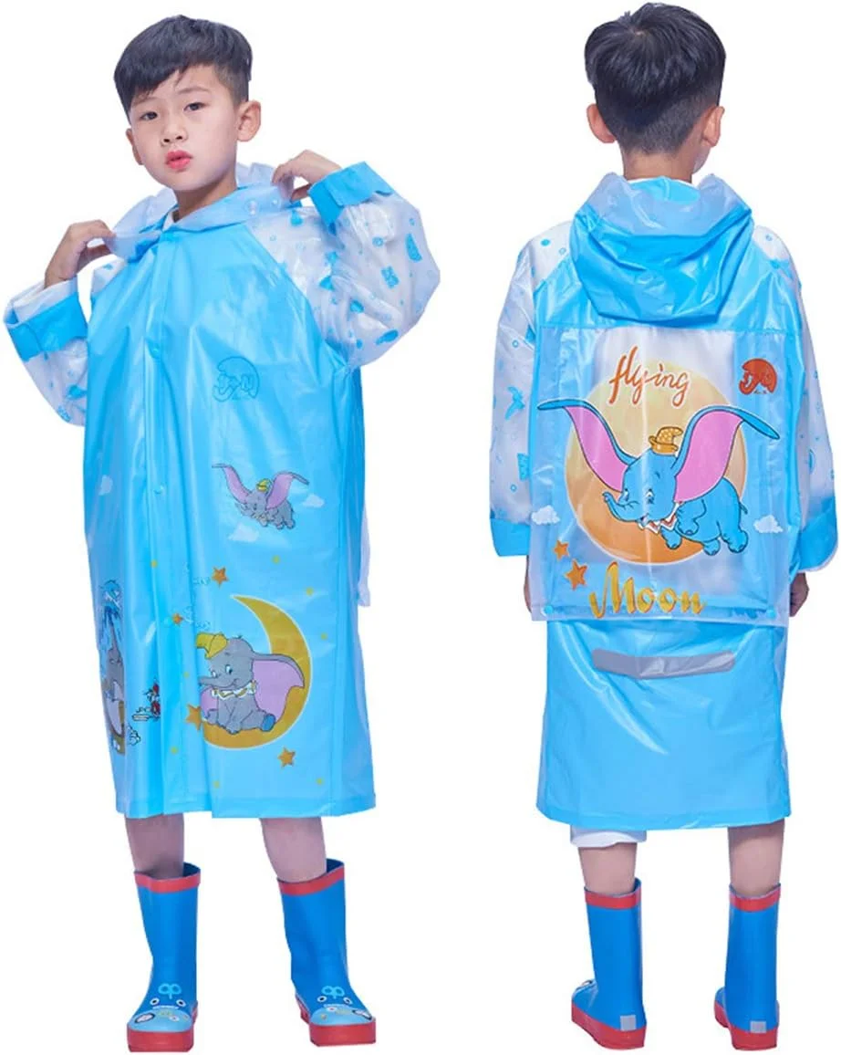 ژاکت بارانی بچگانه Jun Jiale با کلاه، بارانی ضد آب و ضد باد برای دختران و پسران