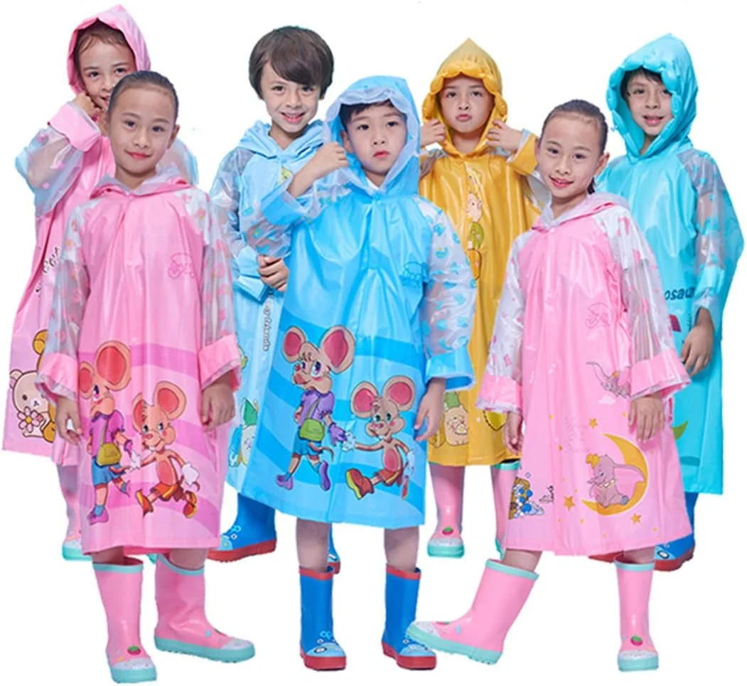 ژاکت بارانی بچگانه Jun Jiale با کلاه، بارانی ضد آب و ضد باد برای دختران و پسران ژاکت بارانی بچگانه Jun Jiale با کلاه، بارانی ضد آب و ضد باد برای دختران و پسران