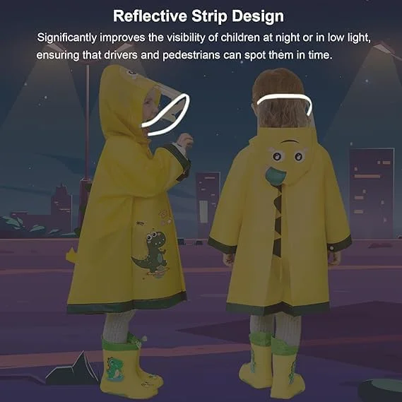 بارانی کودکانه KASTWAVE برای کودکان نوپا (2-9 سال) - پانچو/ژاکت بارانی ضد آب و سبک وزن | طراحی کارتونی زیبا، کلاه دار | شنل/لباس بیرونی بارانی برای دختران و پسران، پوشش ایده آل باران بارانی کودکانه KASTWAVE برای کودکان نوپا (2-9 سال) - پانچو/ژاکت بارانی ضد آب و سبک وزن | طراحی کارتونی زیبا، کلاه دار | شنل/لباس بیرونی بارانی برای دختران و پسران، پوشش ایده آل باران