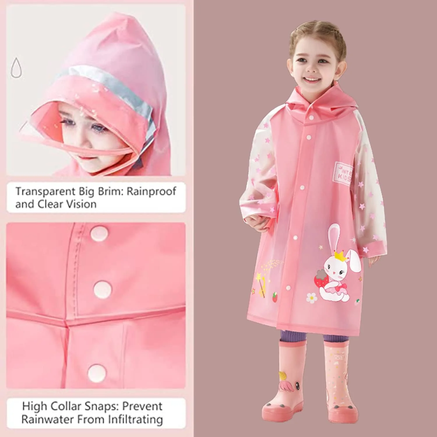 پانچو بارانی کودکانه KASTWAVE، بارانی بچگانه، بارانی دخترانه پسرانه کودکانه، ژاکت پانچو بارانی قابل استفاده مجدد، ژاکت ضد آب با کلاه بارانی کودک نو پا پانچو بارانی کودکانه KASTWAVE، بارانی بچگانه، بارانی دخترانه پسرانه کودکانه، ژاکت پانچو بارانی قابل استفاده مجدد، ژاکت ضد آب با کلاه بارانی کودک نو پا
