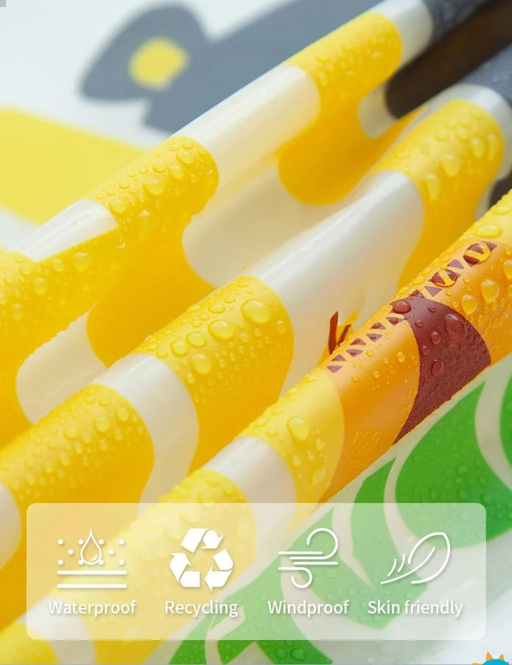 پانچو بارانی کودکانه KASTWAVE، بارانی بچگانه، بارانی دخترانه پسرانه کودکانه، ژاکت پانچو بارانی قابل استفاده مجدد، ژاکت ضد آب کلاه دار لباس بارانی کودک نوپا پانچو بارانی کودکانه KASTWAVE، بارانی بچگانه، بارانی دخترانه پسرانه کودکانه، ژاکت پانچو بارانی قابل استفاده مجدد، ژاکت ضد آب کلاه دار لباس بارانی کودک نوپا