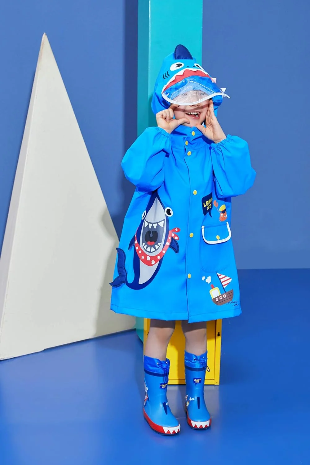 بارانی بچگانه JinBei با کلاه، ژاکت بارانی سبک وزن پسرانه دخترانه، پانچو بارانی یونیسکس، شنل بارانی، لباس گِلی، لباس بارانی کارتونی سه بعدی با نوارهای بازتابنده 2-8 سال بارانی بچگانه JinBei با کلاه، ژاکت بارانی سبک وزن پسرانه دخترانه، پانچو بارانی یونیسکس، شنل بارانی، لباس گِلی، لباس بارانی کارتونی سه بعدی با نوارهای بازتابنده 2-8 سال