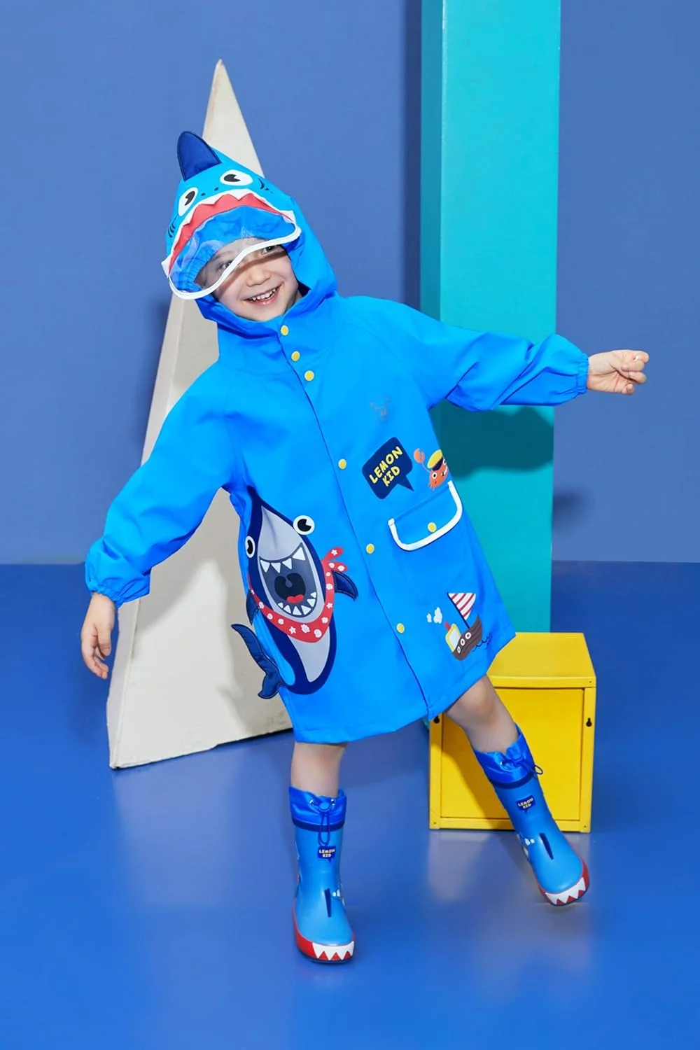 بارانی بچگانه JinBei با کلاه، ژاکت بارانی سبک وزن پسرانه دخترانه، پانچو بارانی یونیسکس، شنل بارانی، لباس گِلی، لباس بارانی کارتونی سه بعدی با نوارهای بازتابنده 2-8 سال بارانی بچگانه JinBei با کلاه، ژاکت بارانی سبک وزن پسرانه دخترانه، پانچو بارانی یونیسکس، شنل بارانی، لباس گِلی، لباس بارانی کارتونی سه بعدی با نوارهای بازتابنده 2-8 سال