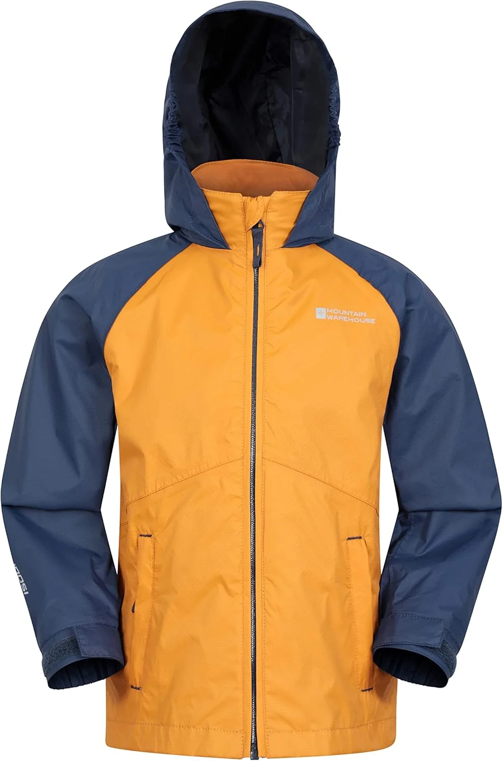کاپشن ضد آب بچه گانه Mountain Warehouse Torrent، کاپشن بارانی با درزهای ضد آب، جیب های زیپ دار، بند شانه قابل تنظیم، برای مسافرت، کمپینگ، پیاده روی