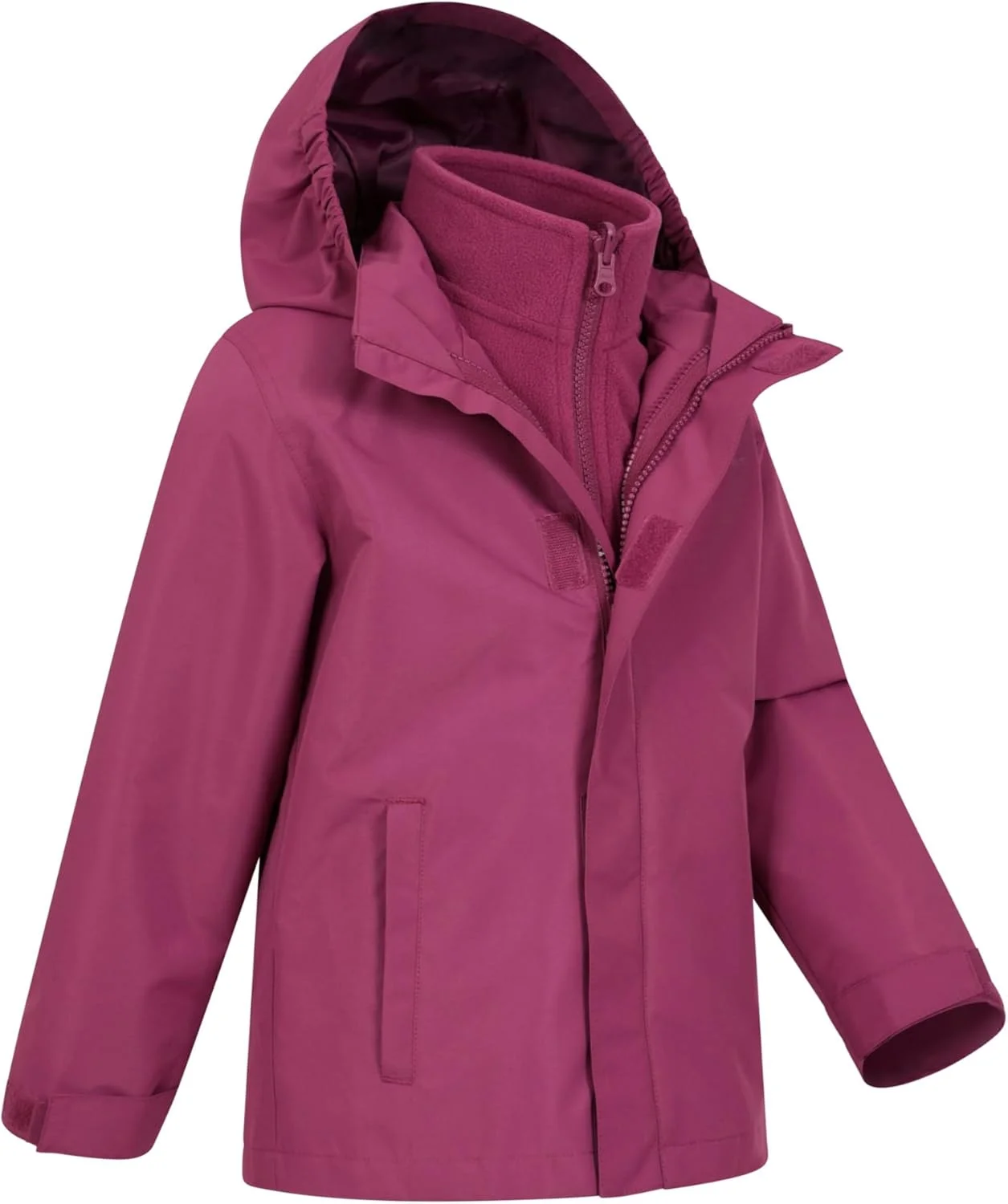 کاپشن زنانه 3 در 1 Mountain Warehouse Fell، تنفسی، بلند، ضد آب، گرم، دارای آستر، کاپشن زمستانی زنانه کلاه دار برای فعالیت های فضای باز، کاپشن پشمی