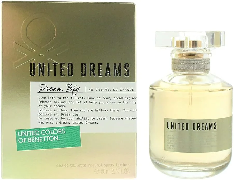 ادکلن زنانه یونایتد کالرز آف بنتون مدل United Dreams Dream Big حجم 80 میل