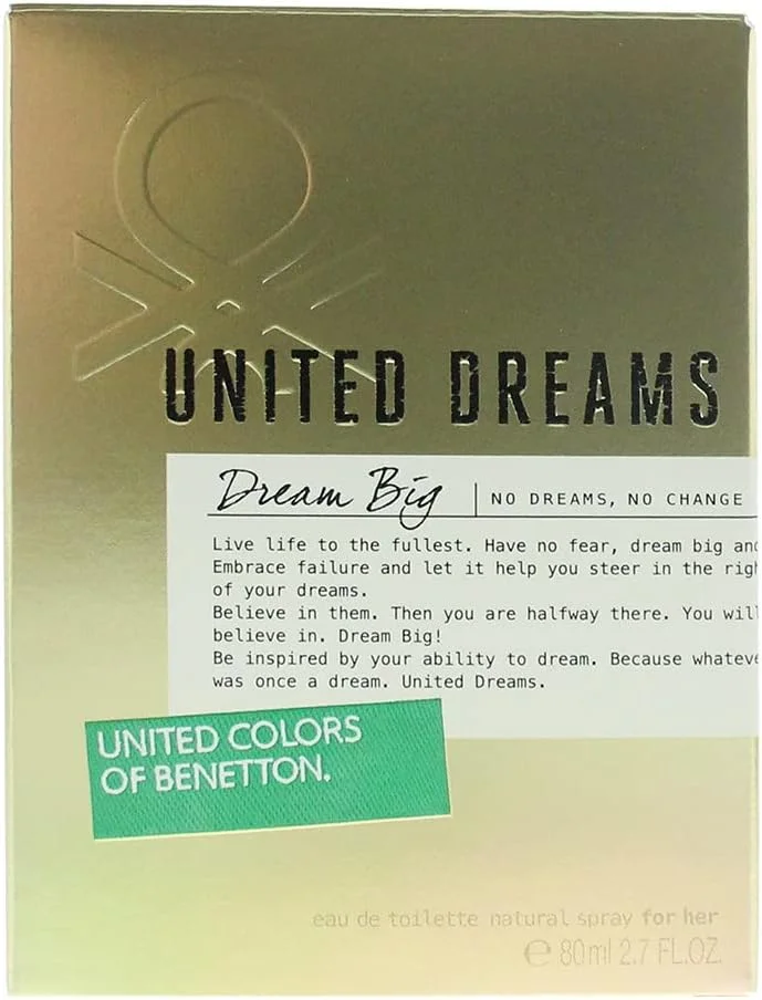 ادکلن زنانه یونایتد کالرز آف بنتون مدل United Dreams Dream Big حجم 80 میل ادکلن زنانه یونایتد کالرز آف بنتون مدل United Dreams Dream Big حجم 80 میل