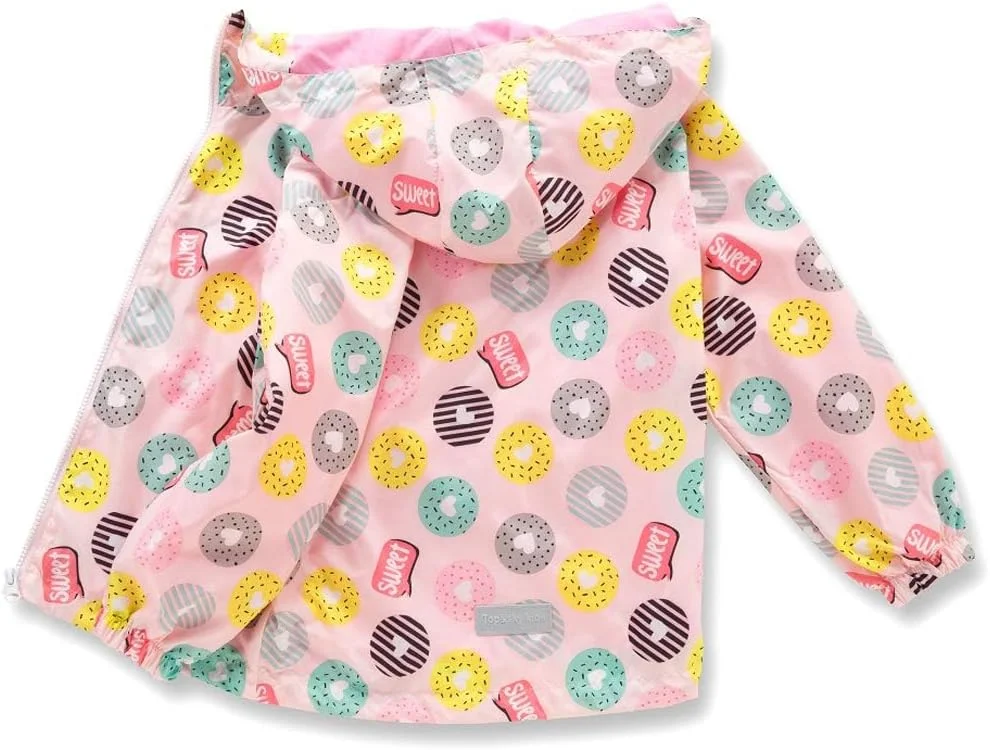 SHOOYING ژاکت بارانی دخترانه پسرانه کلاه دار ضد آب بادگیر لباس بیرونی