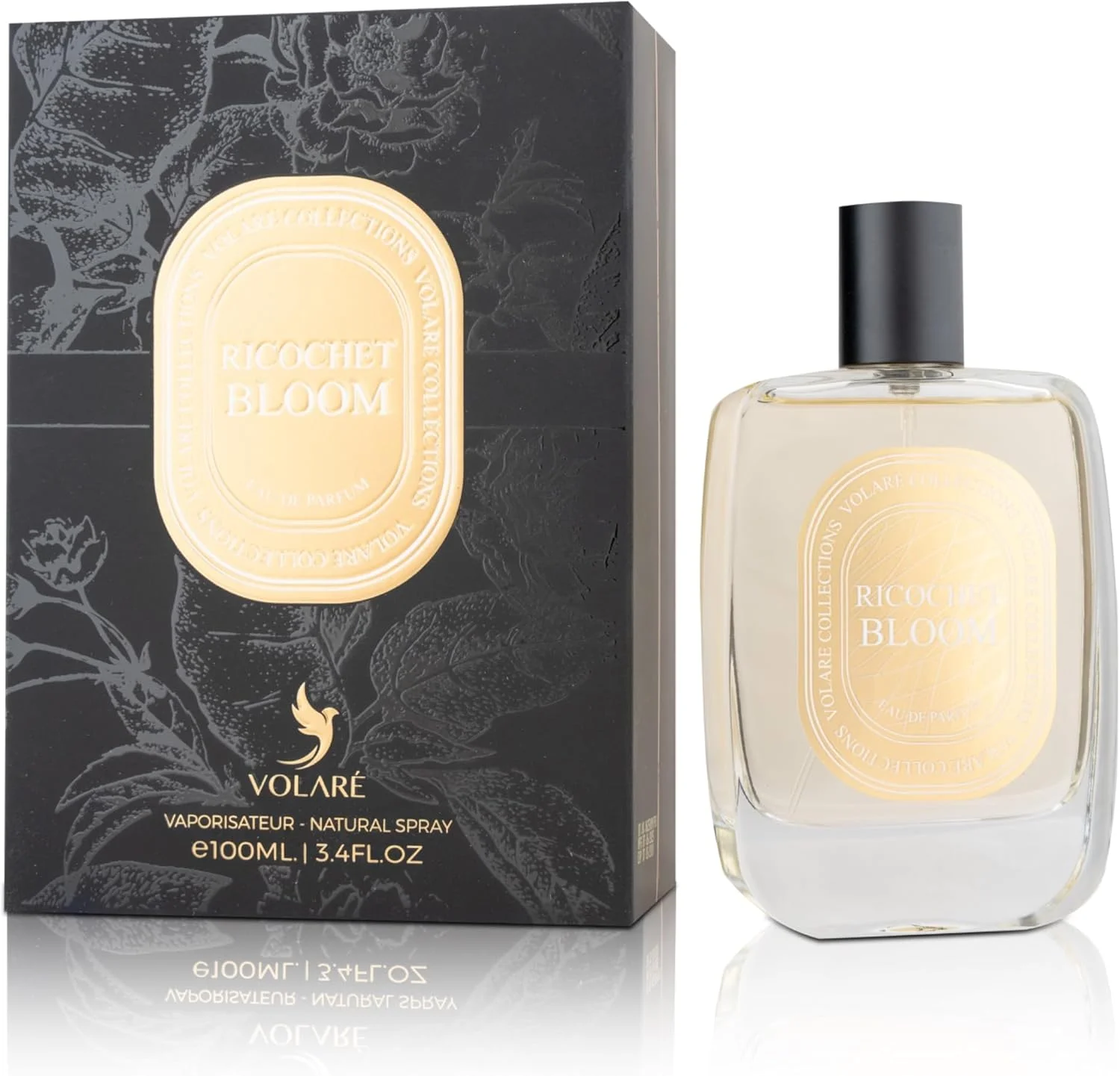 ادکلن унисекс Volare Collections Ricochet Bloom | تمشک تند و چرم زنبق با ردی گرم از وانیل-مشک | ادو پرفیوم 100 میلی لیتر
