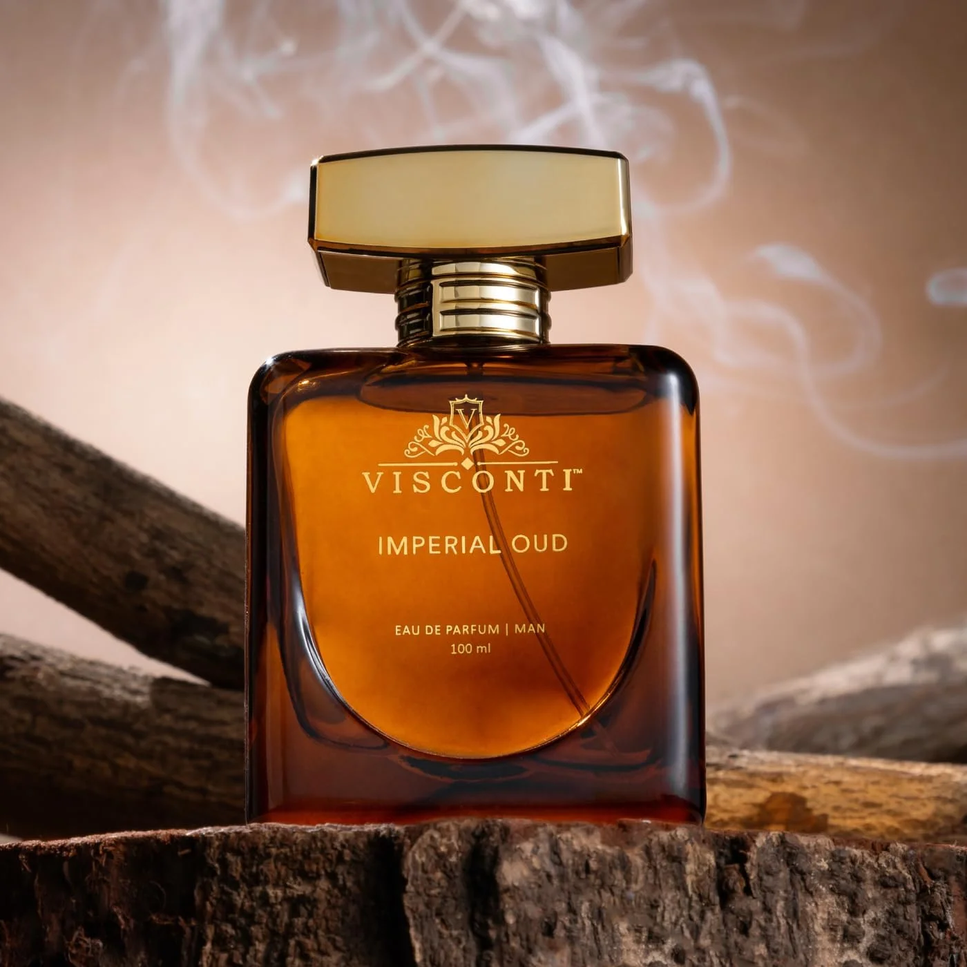 ادکلن مردانه ویسکونتی Imperial OUD Eau De Parfum با رایحه ماندگار عود، نعناع هندی و زعفران، رایحه شرقی و ضد لک، عطر لوکس ممتاز، 100 میلی لیتر