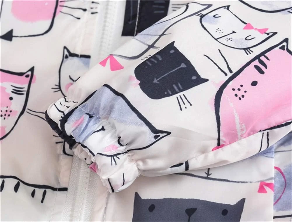 TENMET ژاکت بارانی پسرانه دخترانه کارتونی زیپ دار کلاه دار ضد باد TENMET ژاکت بارانی پسرانه دخترانه کارتونی زیپ دار کلاه دار ضد باد