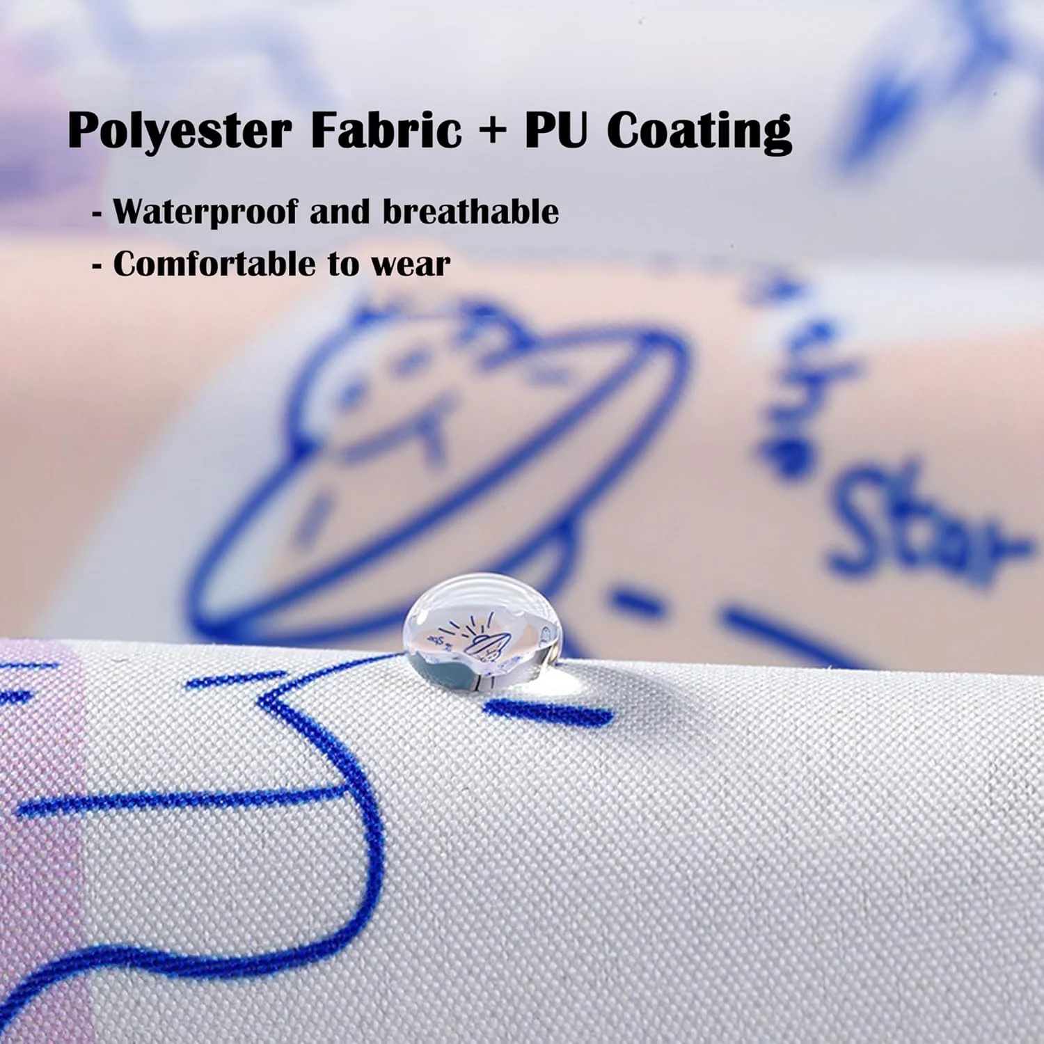 بارانی ضد آب کودکانه TERRIFI، پانچو بارانی قابل حمل EVA، برای دختران و پسران، ژاکت بارانی شنل، بارانی کودکان قابل استفاده مجدد، برای کوهنوردی، دوچرخه سواری، پیاده روی، کمپینگ در فضای باز، سایز L