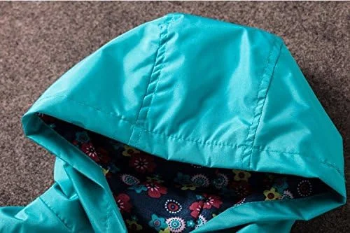 هودی بامزه دخترانه TAOJIAN، کت ضد آب کلاه دار، ژاکت بارانی