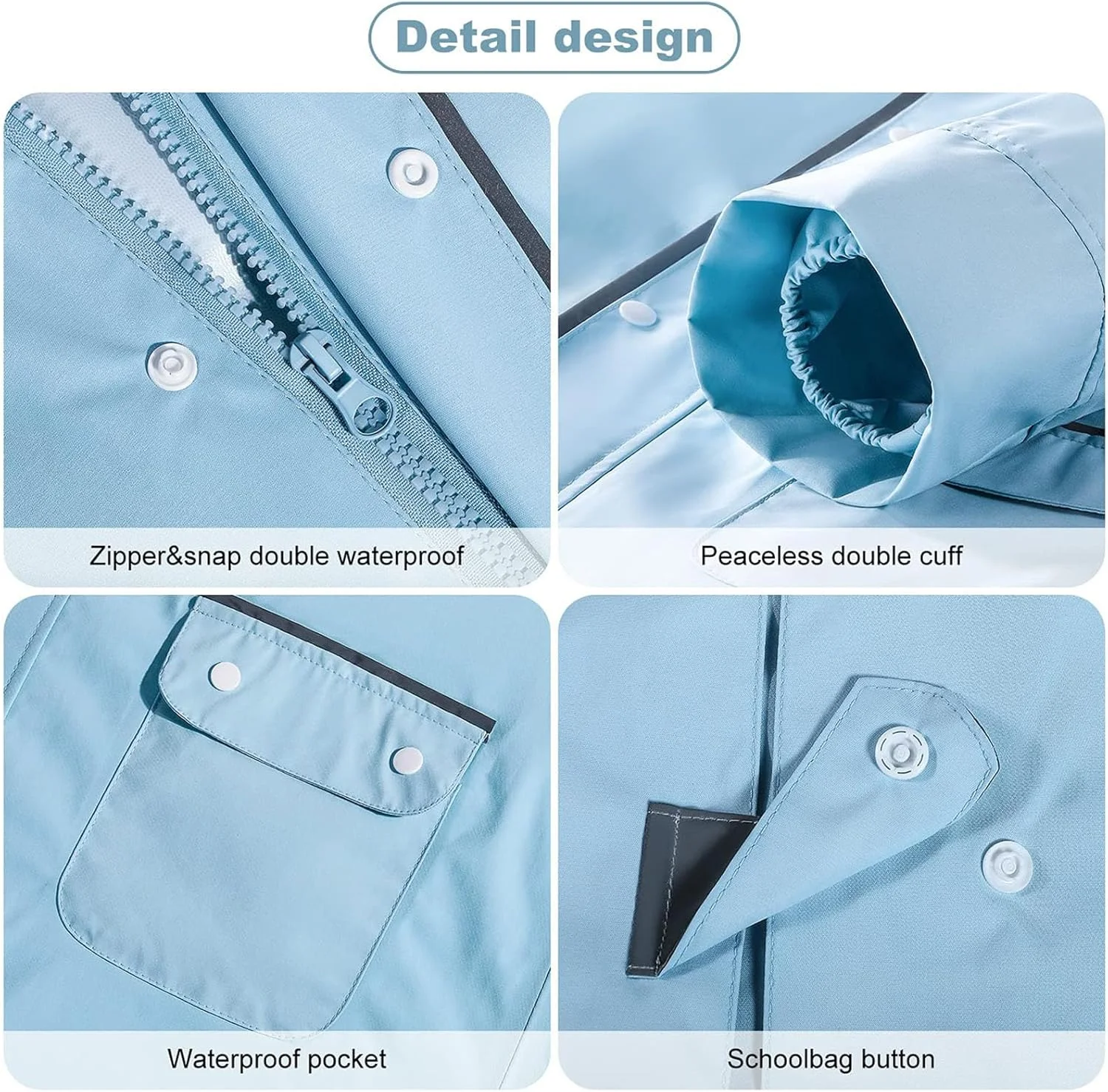 کت بارانی بچه گانه تزویق، بارانی کودکانه، کت بارانی سبک و ضد آب برای لباس بارانی کودک نوپا